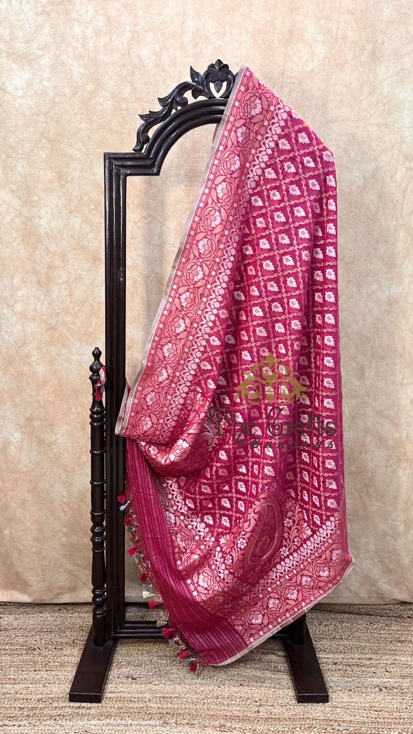 Pure Ektara Cotton Jamdani Banarasi Saree - Tilfi