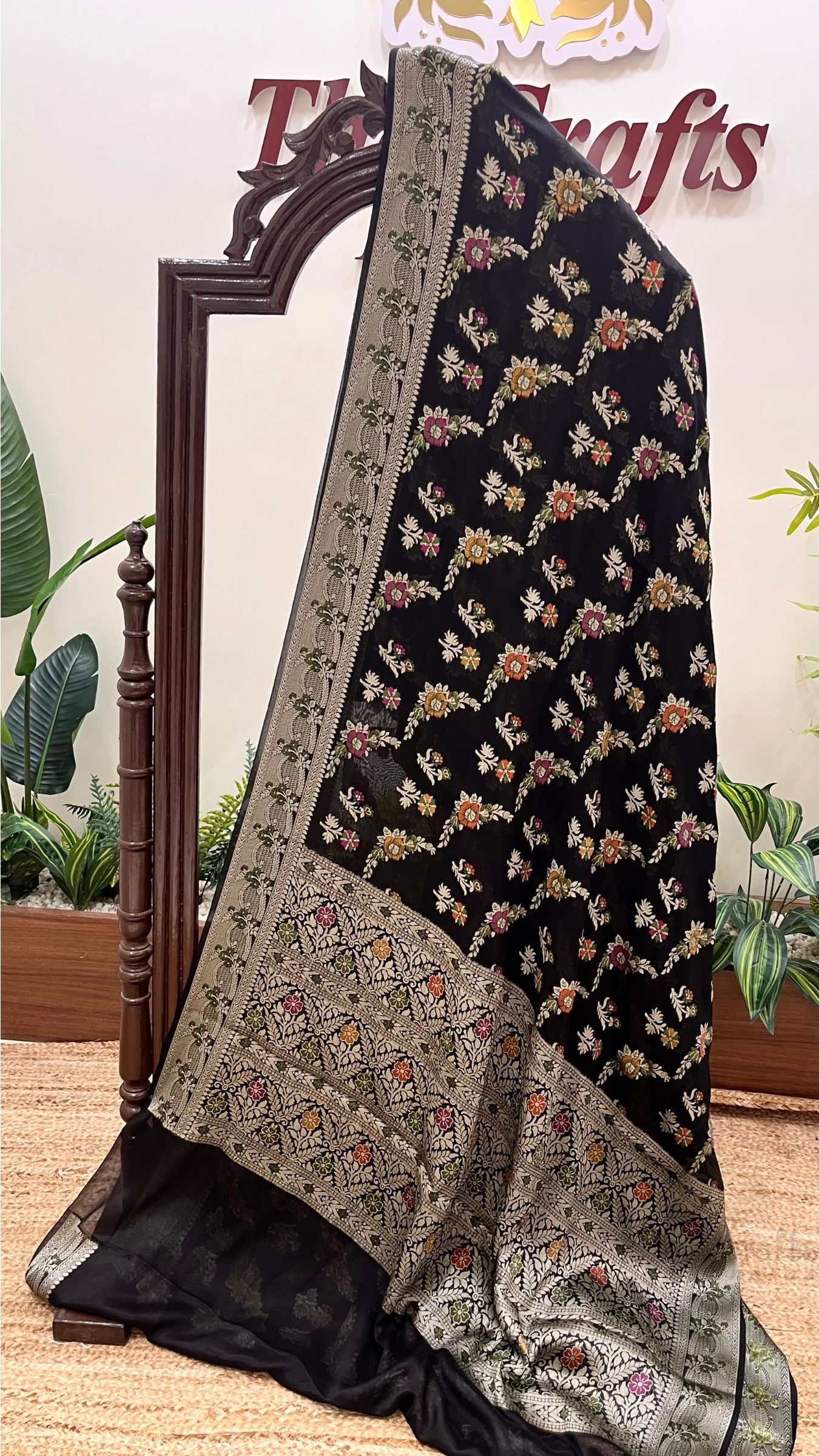 Pure Khaddi Chiffon Banarasi Saree
