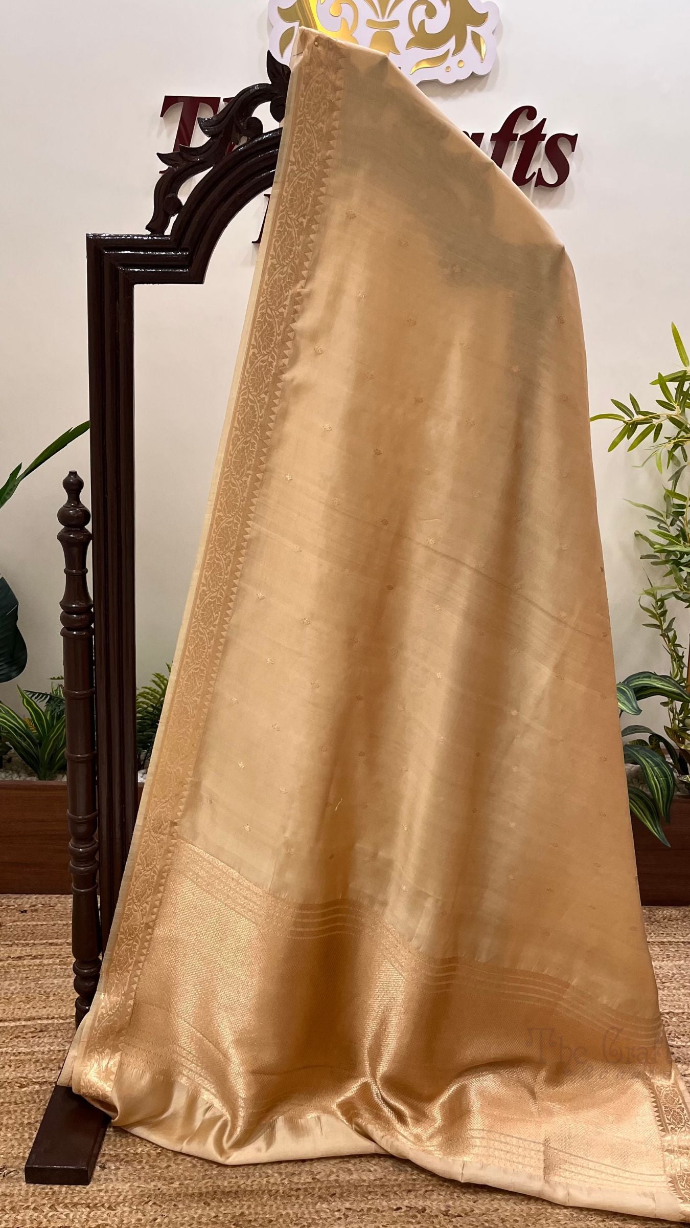Pure  Mango Silk Handloom Banarasi Saree