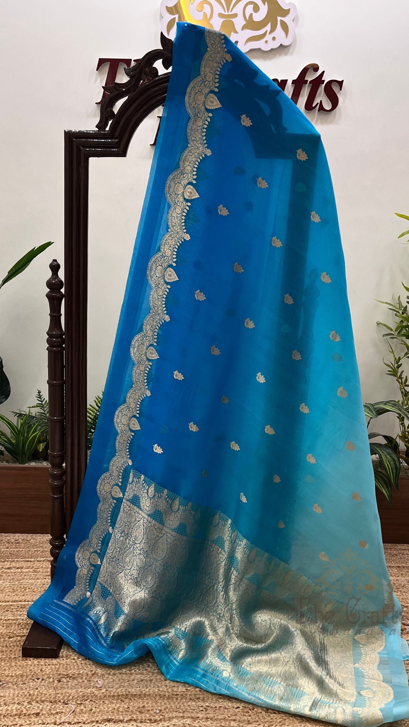 Pure Kora Silk Handloom Banarasi Saree