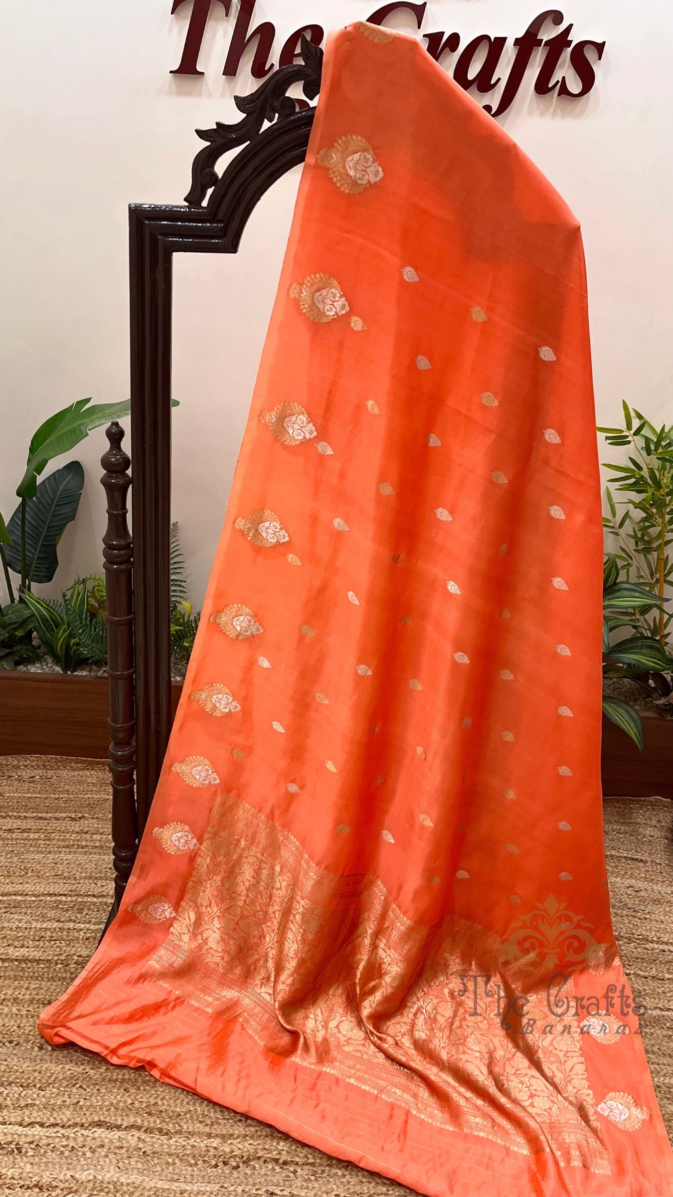 Pure Mango Silk Handloom Banarasi Saree