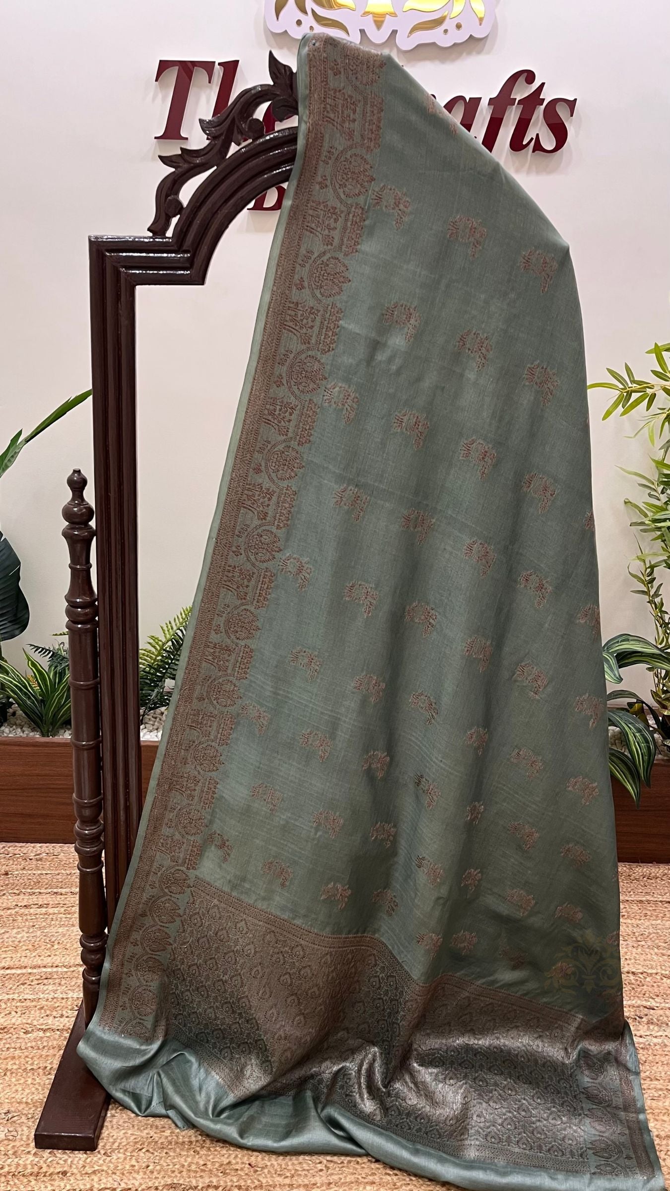 Pure Tussar Silk Banarasi Saree
