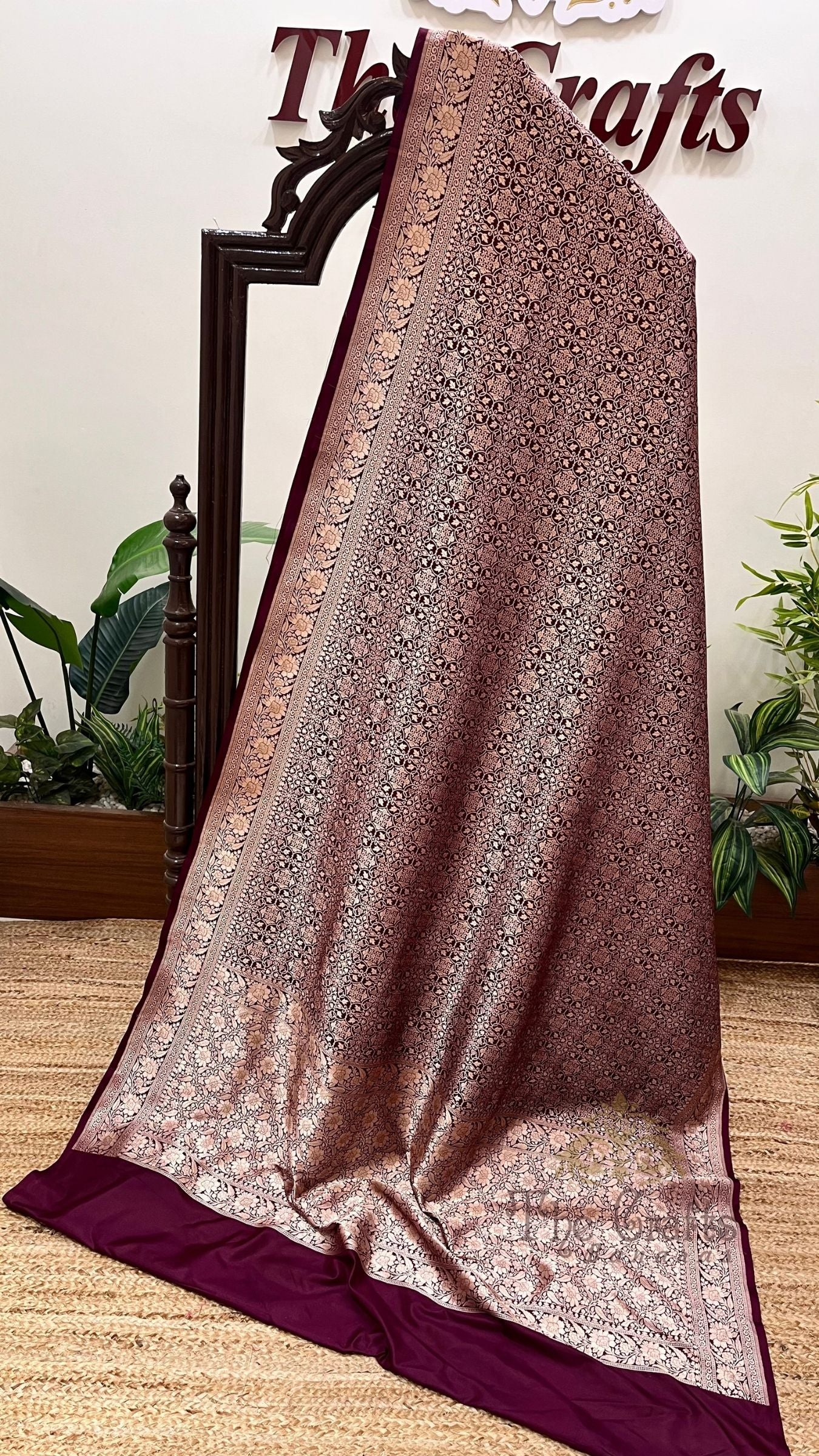 Pure Katan Silk Handloom Banarasi Saree - Tanchui Brocade