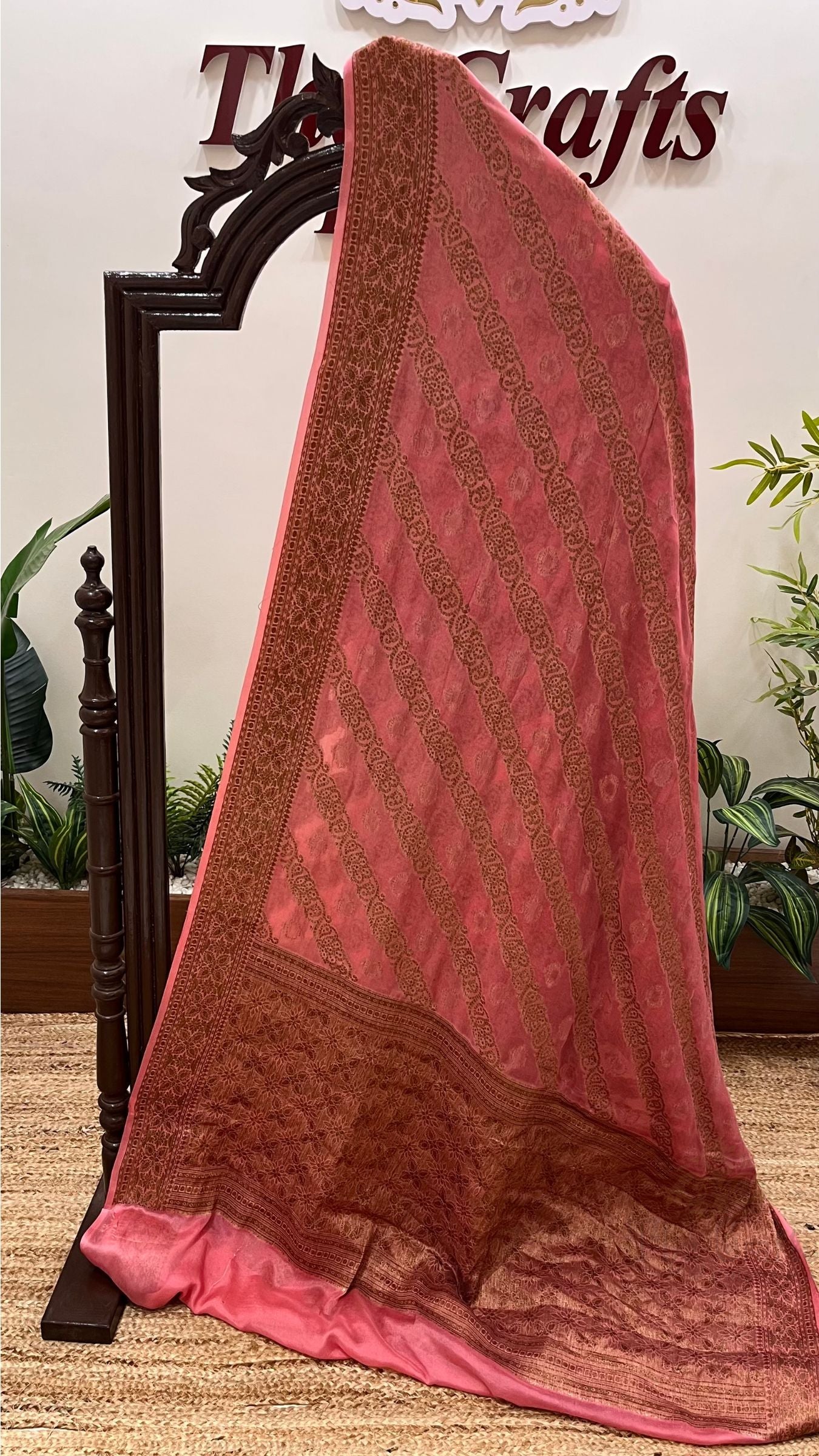 Pure Khaddi Chiffon Banarasi Saree
