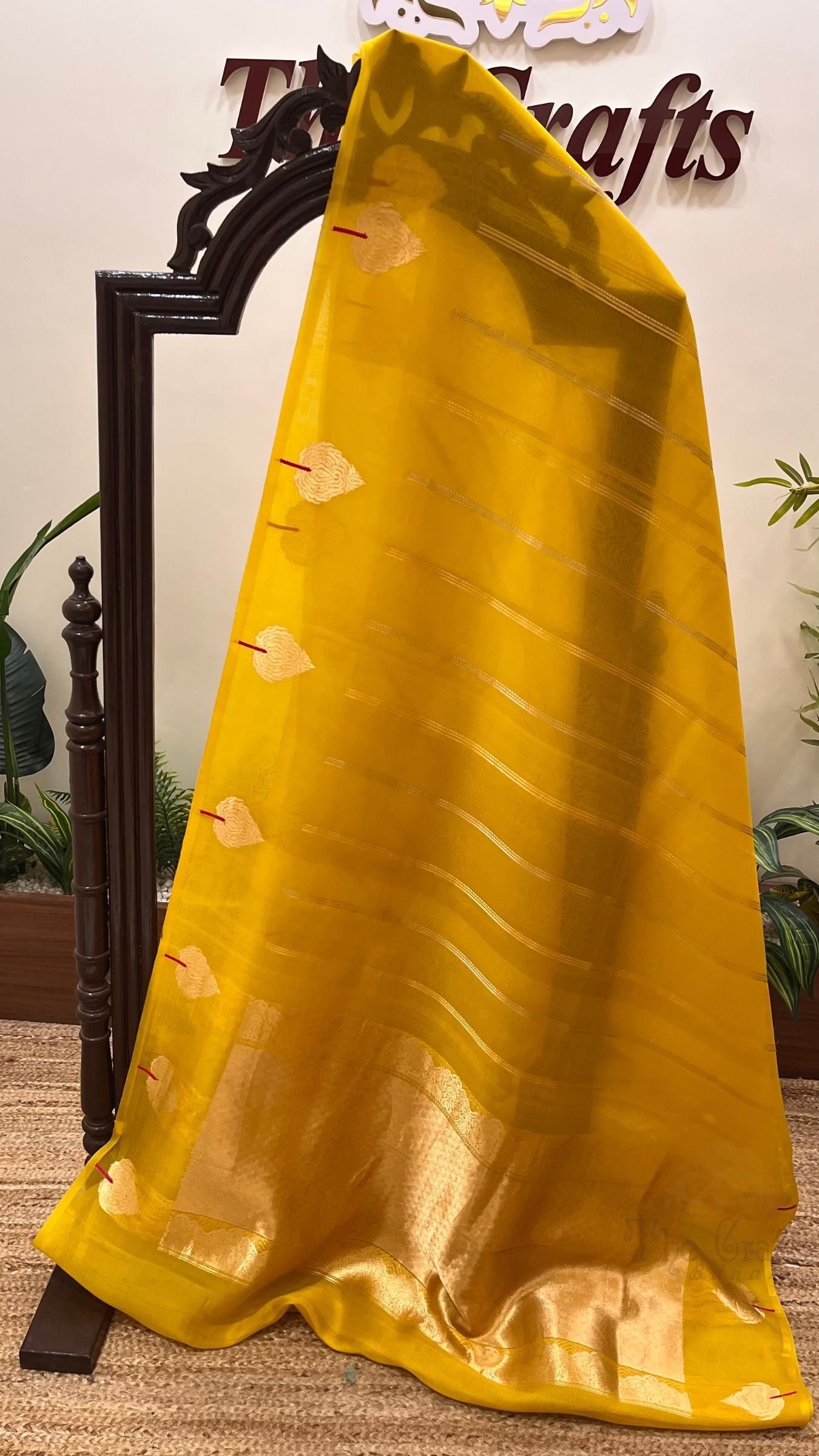 Pure Kora Silk Handloom Banarasi Saree