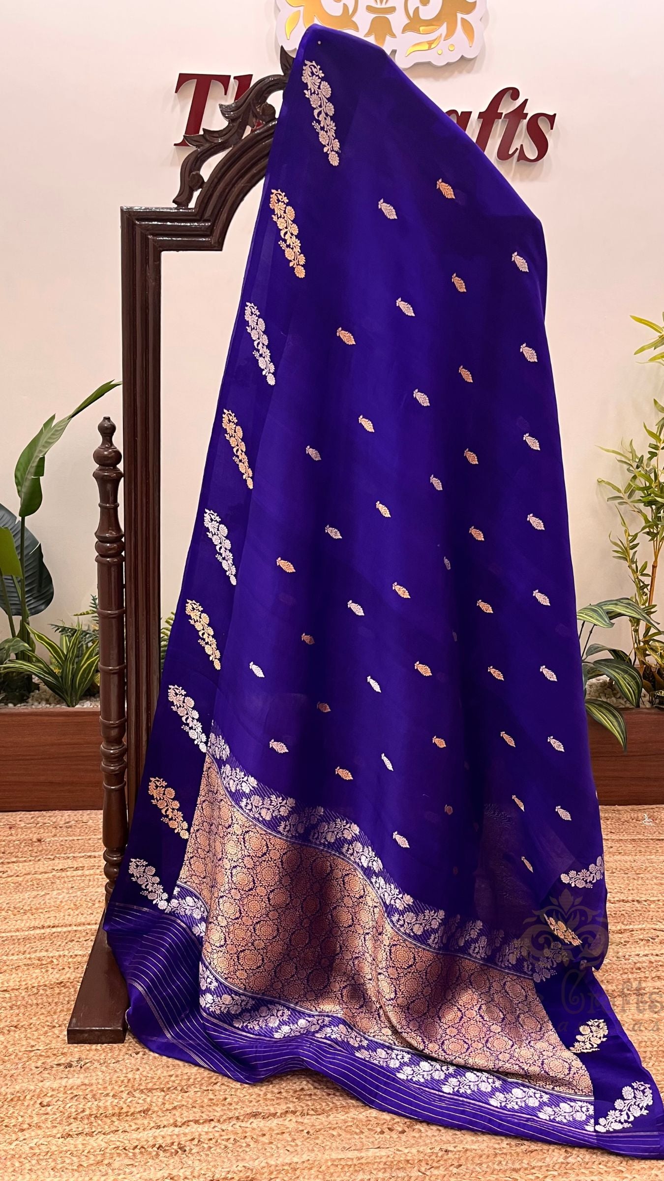 Pure Kora Silk Handloom Banarasi Saree