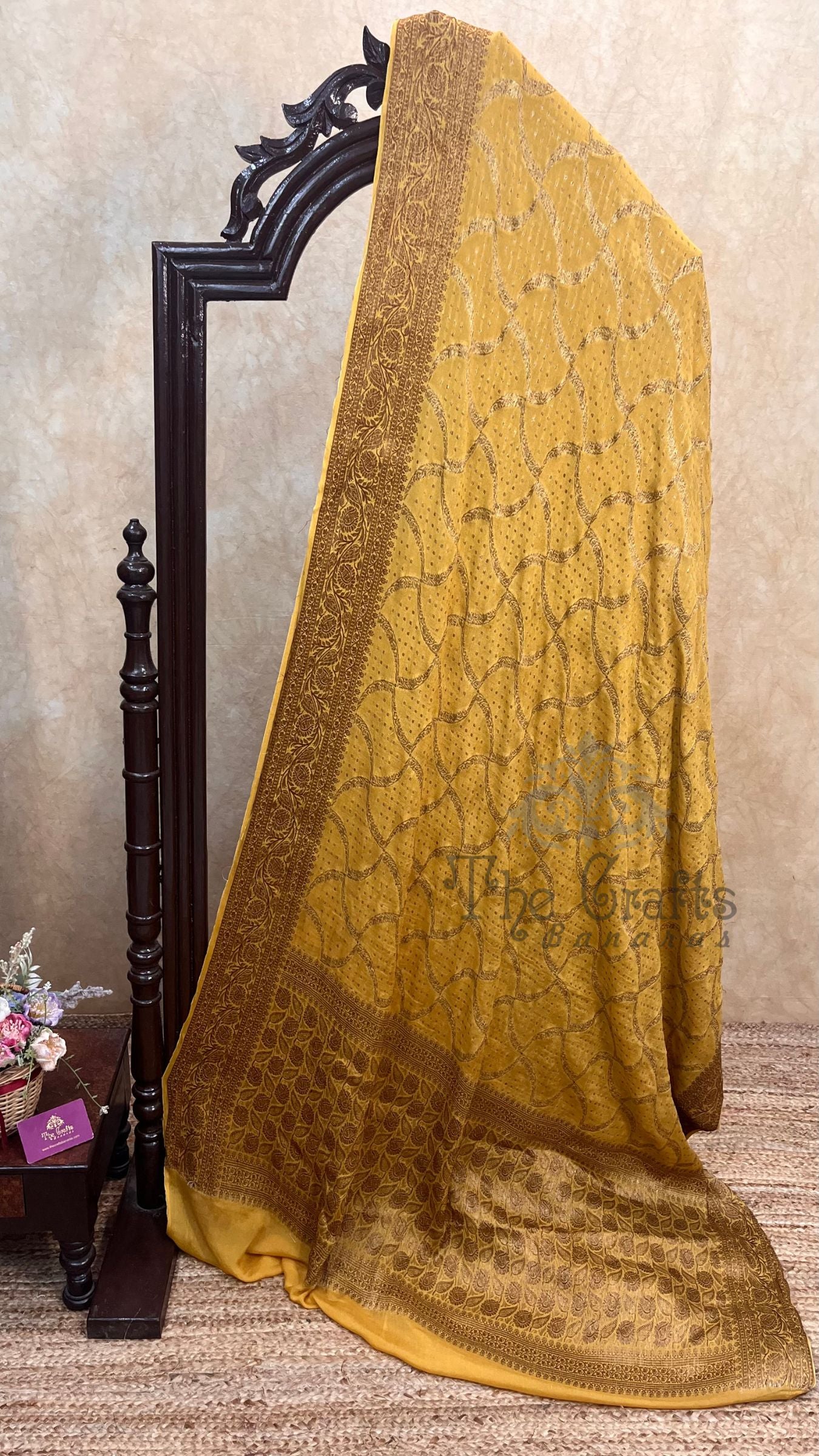 Pure Khaddi Chiffon Banarasi Saree