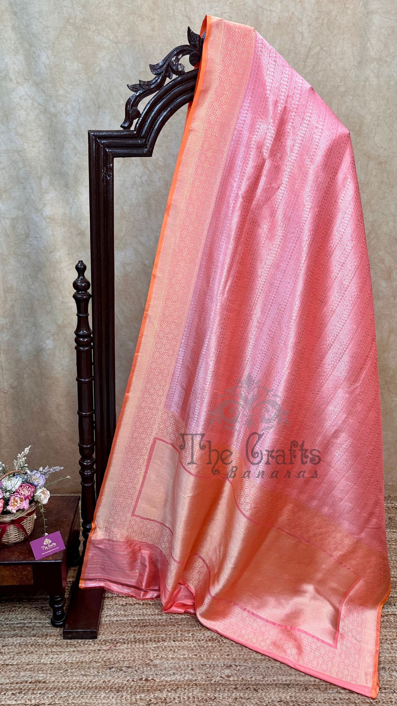 Pure Katan Silk Handloom Banarasi Saree - Kadhua Tanchui Brocade
