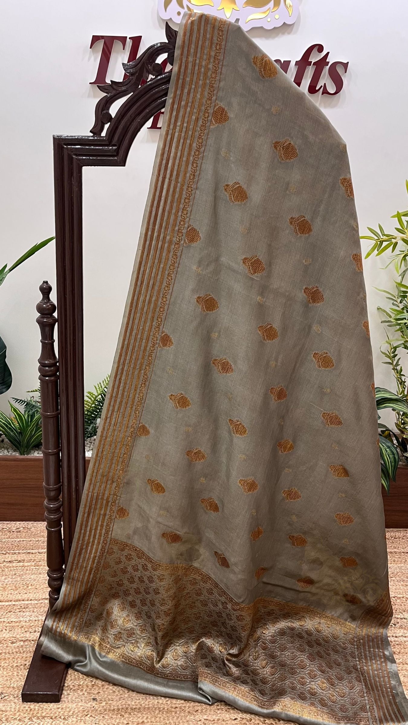 Pure Tussar Silk Banarasi Saree