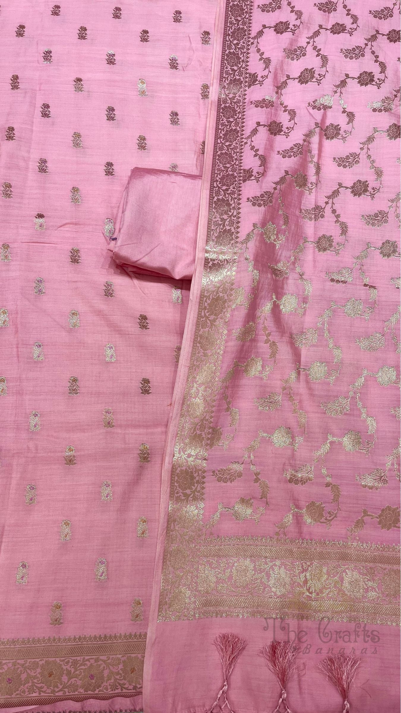 Pure Chiniya Silk Banarasi Dress Material