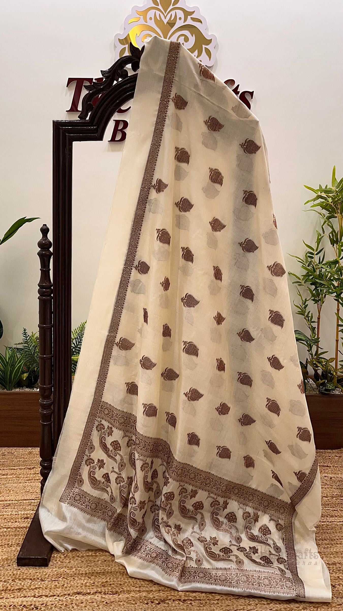 Pure Tussar Silk Banarasi Saree