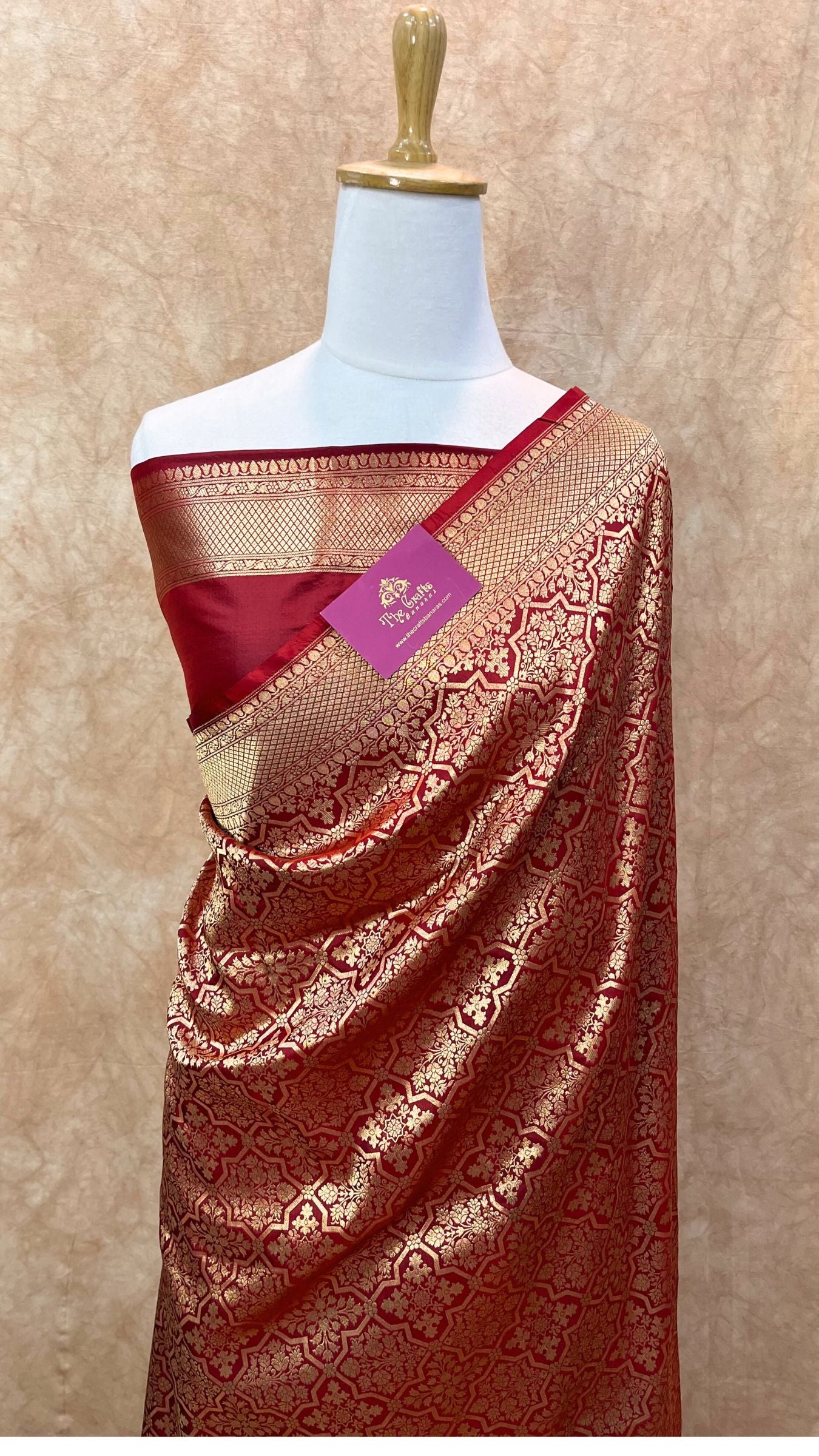 Pure Katan Silk Handloom Banarasi Saree - Tanchui Brocade