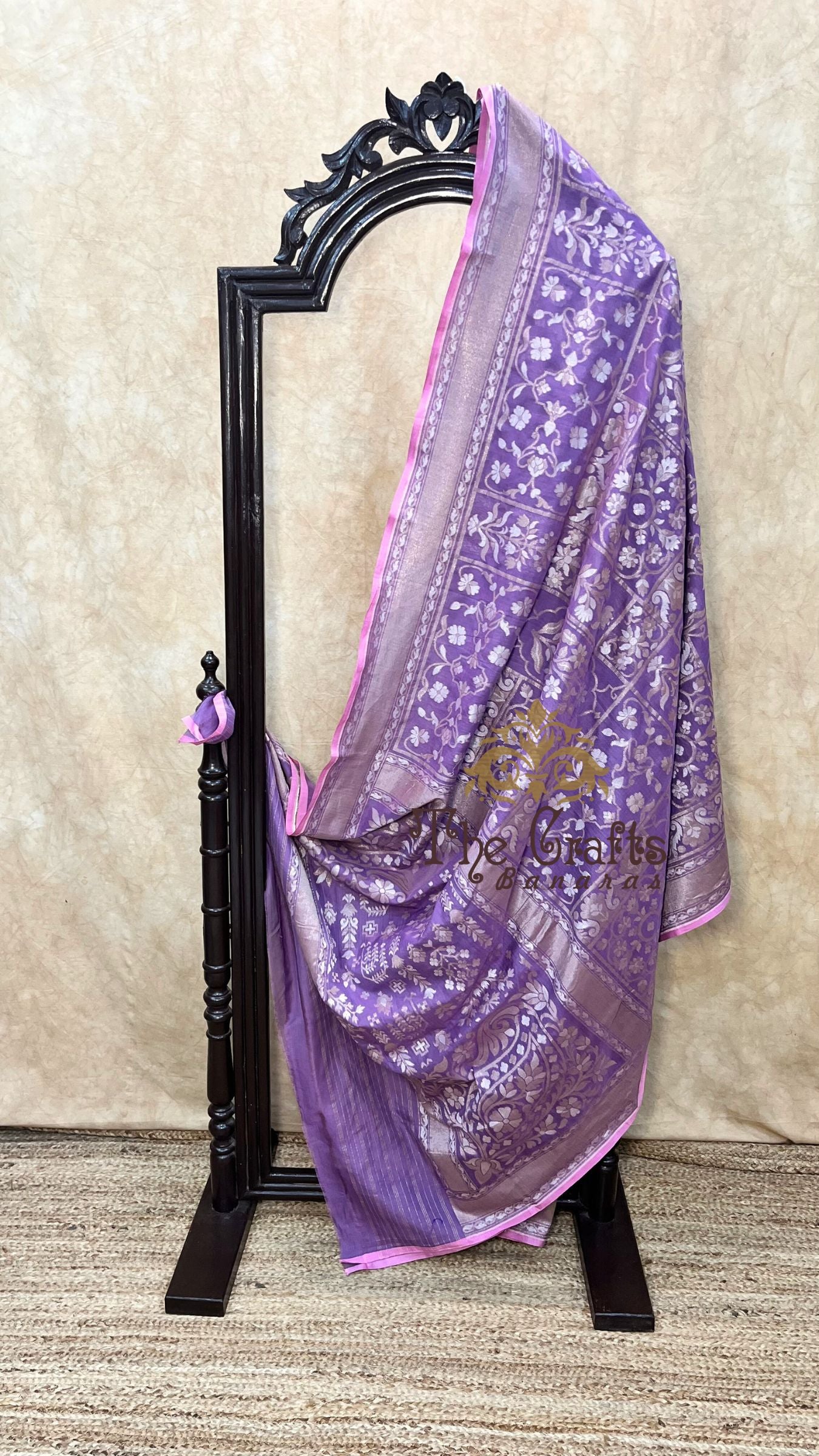 Pure Ektara Cotton Jamdani Banarasi Saree - Alfi