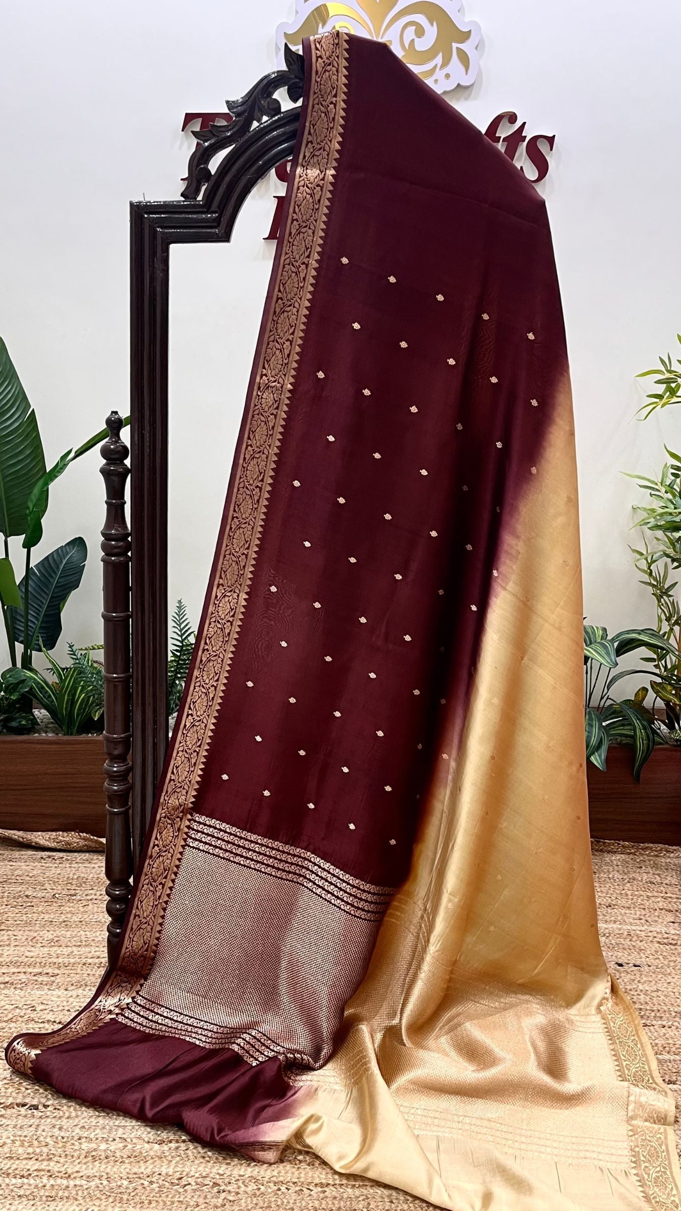 Pure Mango Silk Handloom Banarasi Saree