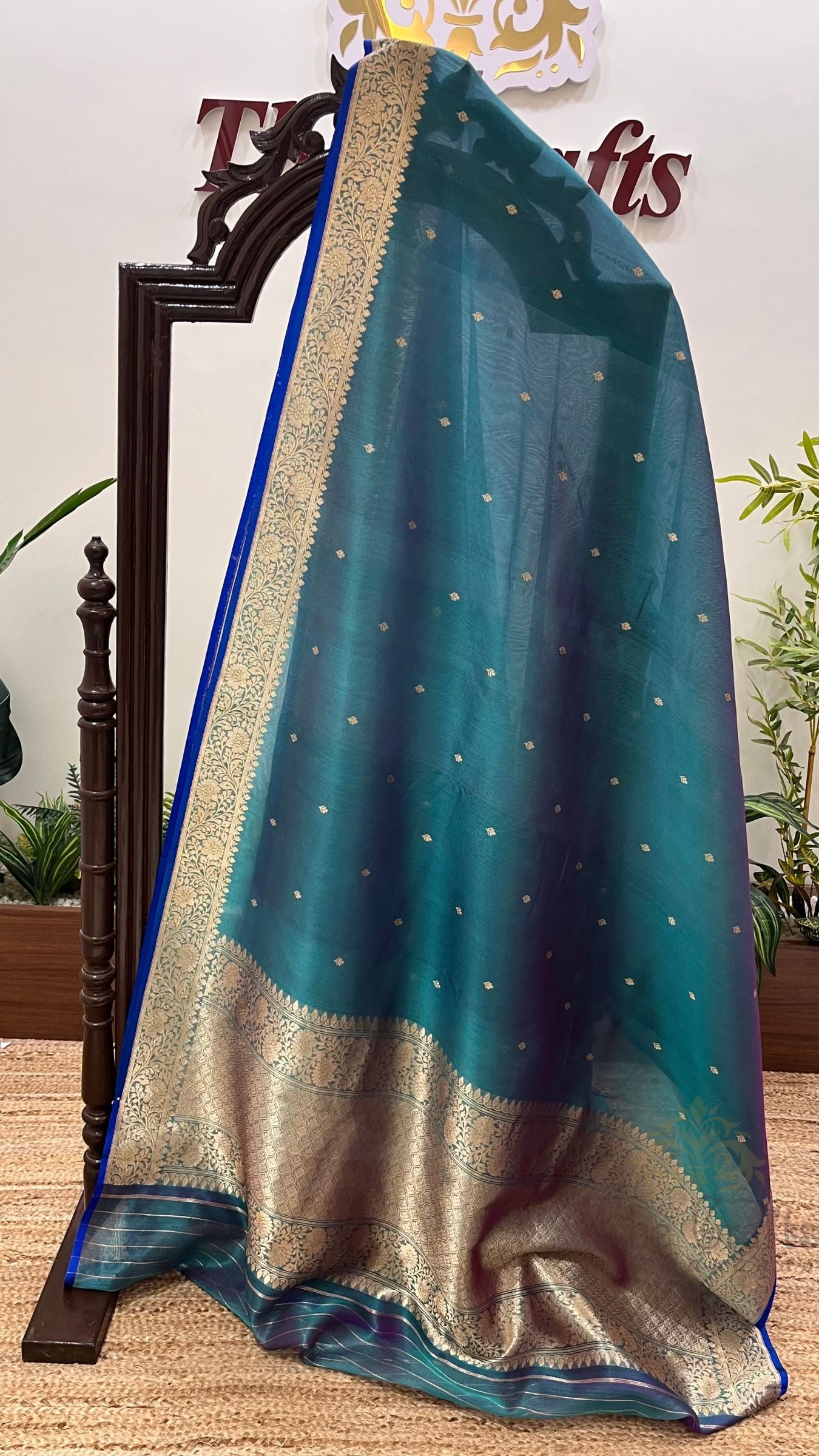 Pure Kora Silk Handloom Banarasi Saree