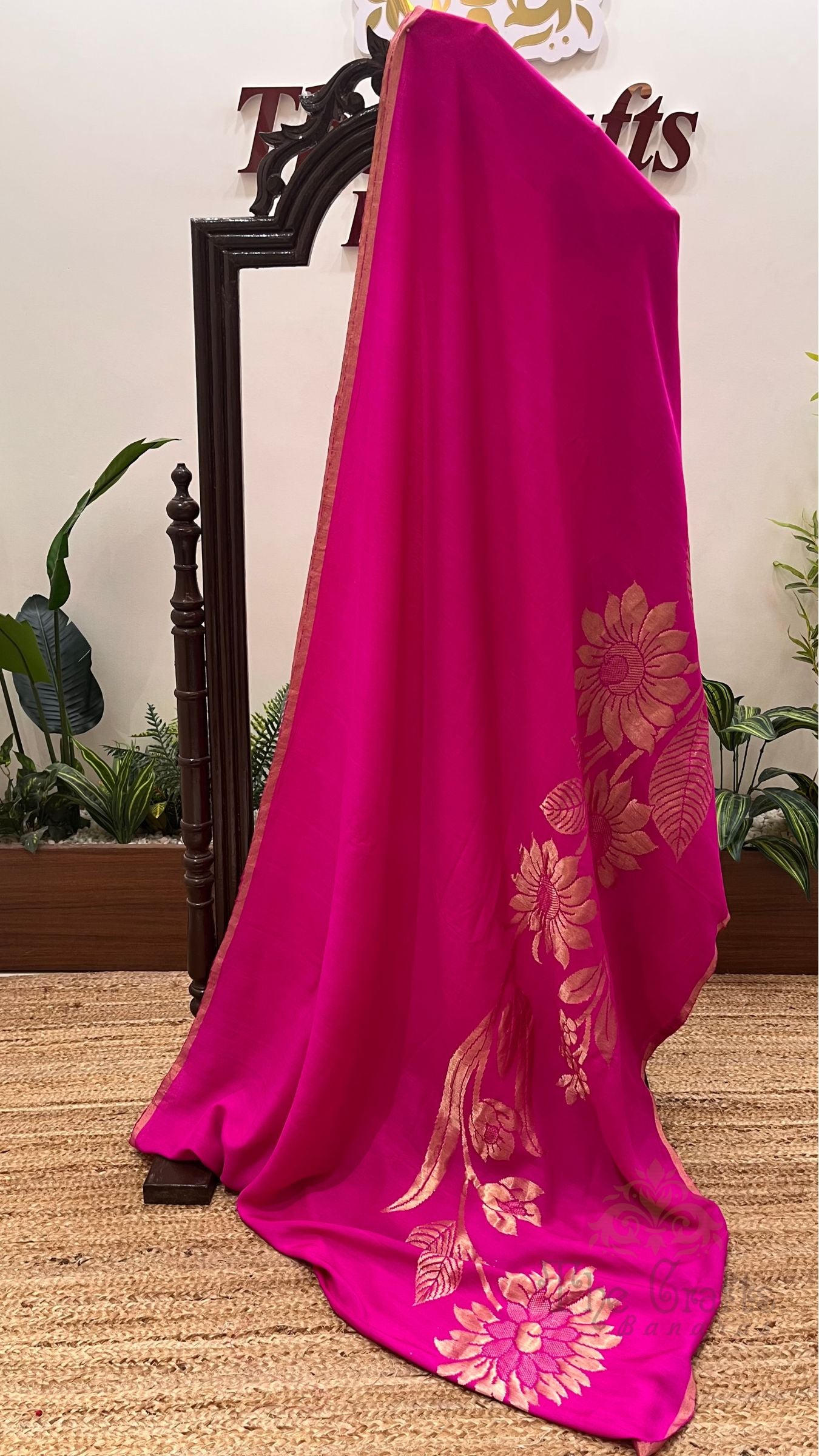 Pure Munga Silk Handloom Banarasi Saree