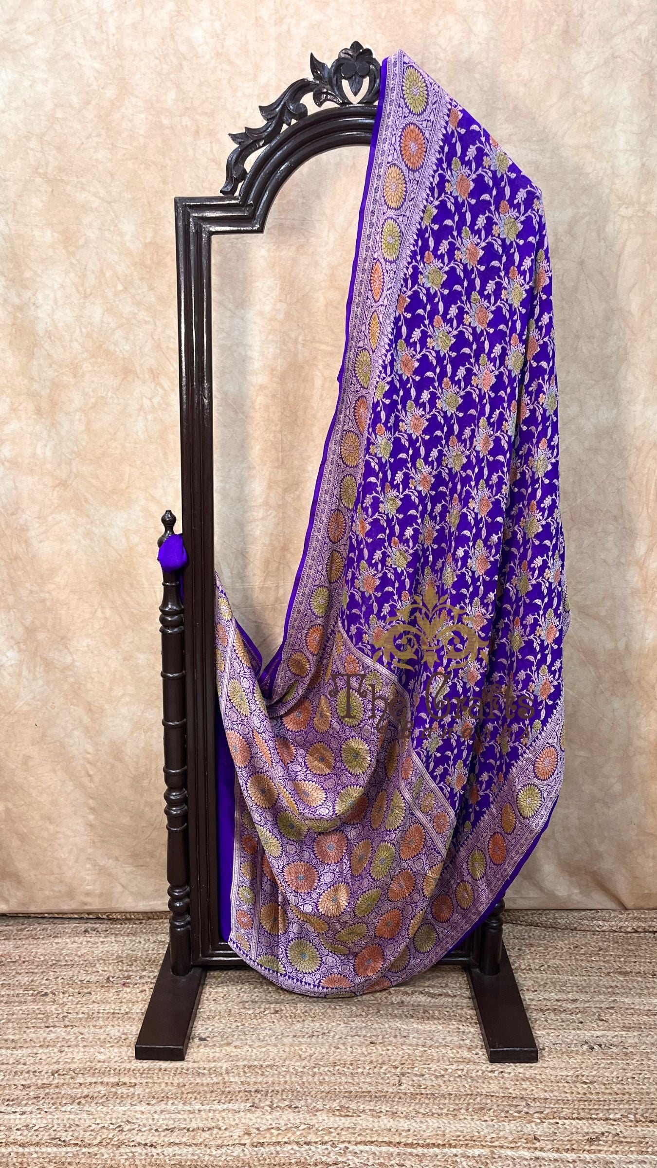 Pure Khaddi Chiffon Banarasi Saree