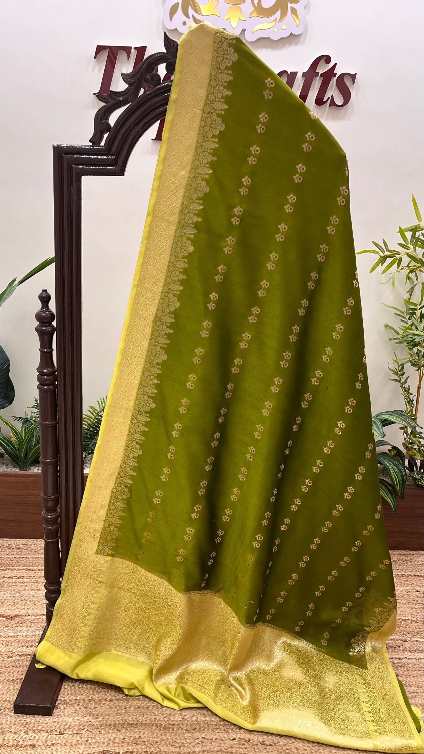 Pure Mango Silk Banarasi Saree