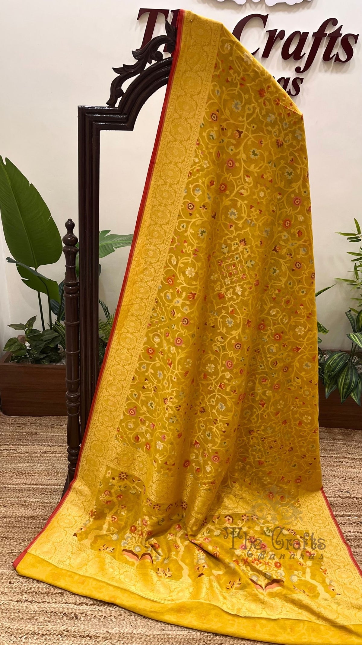 Pure Ektara Cotton Jamdani Banarasi Saree - Tilfi