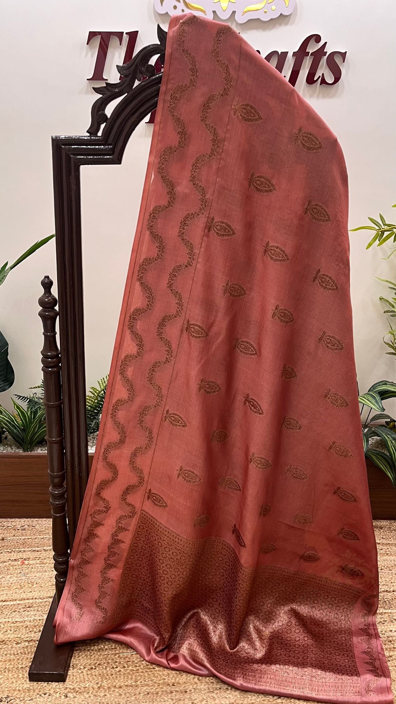 Pure Tussar Silk Banarasi Saree