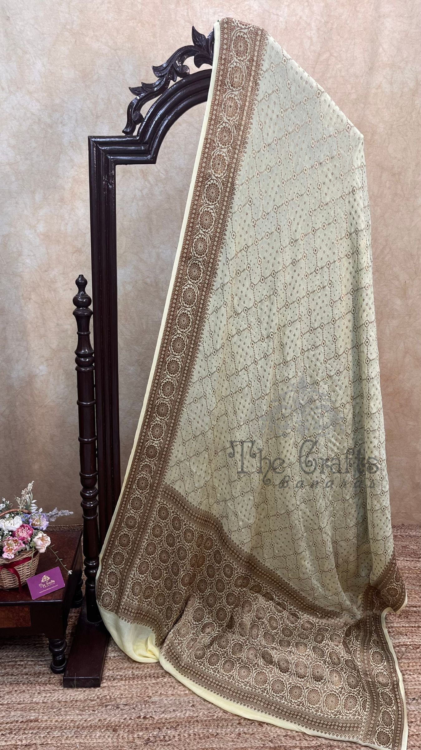 Pure Khaddi Chiffon Banarasi Saree