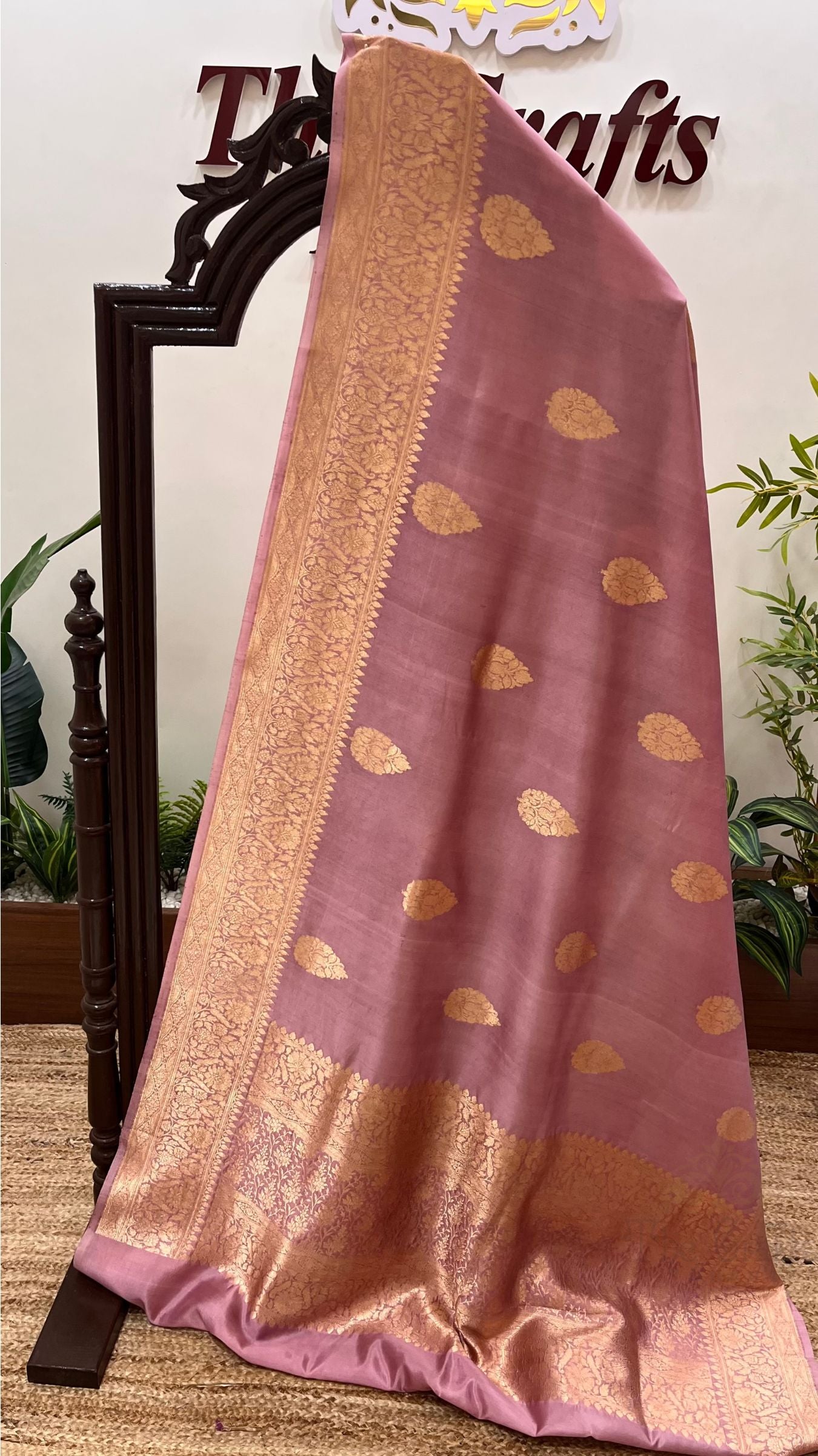 Pure Mango Silk Handloom Banarasi Saree