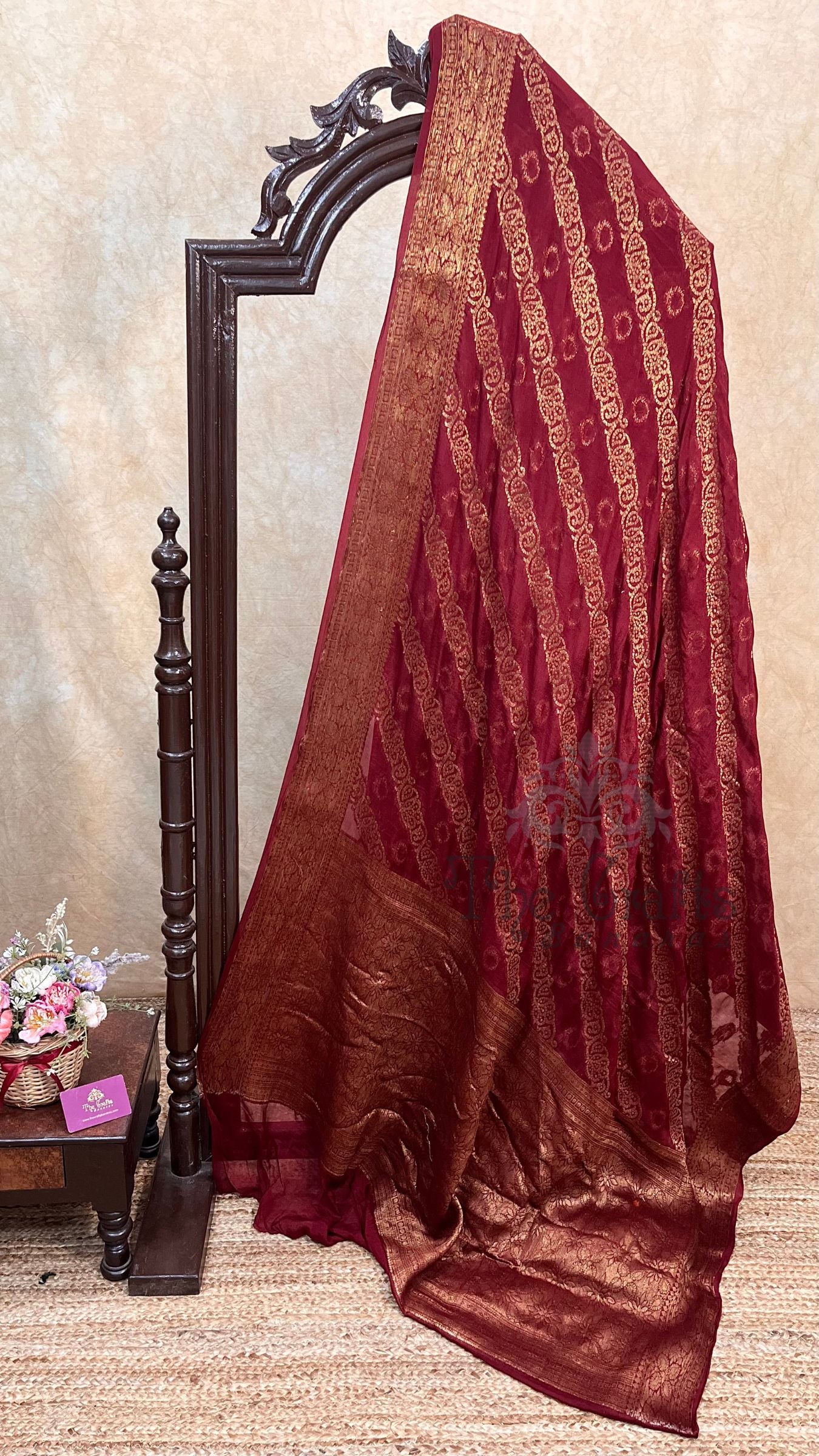 Pure Khaddi Chiffon Banarasi Saree