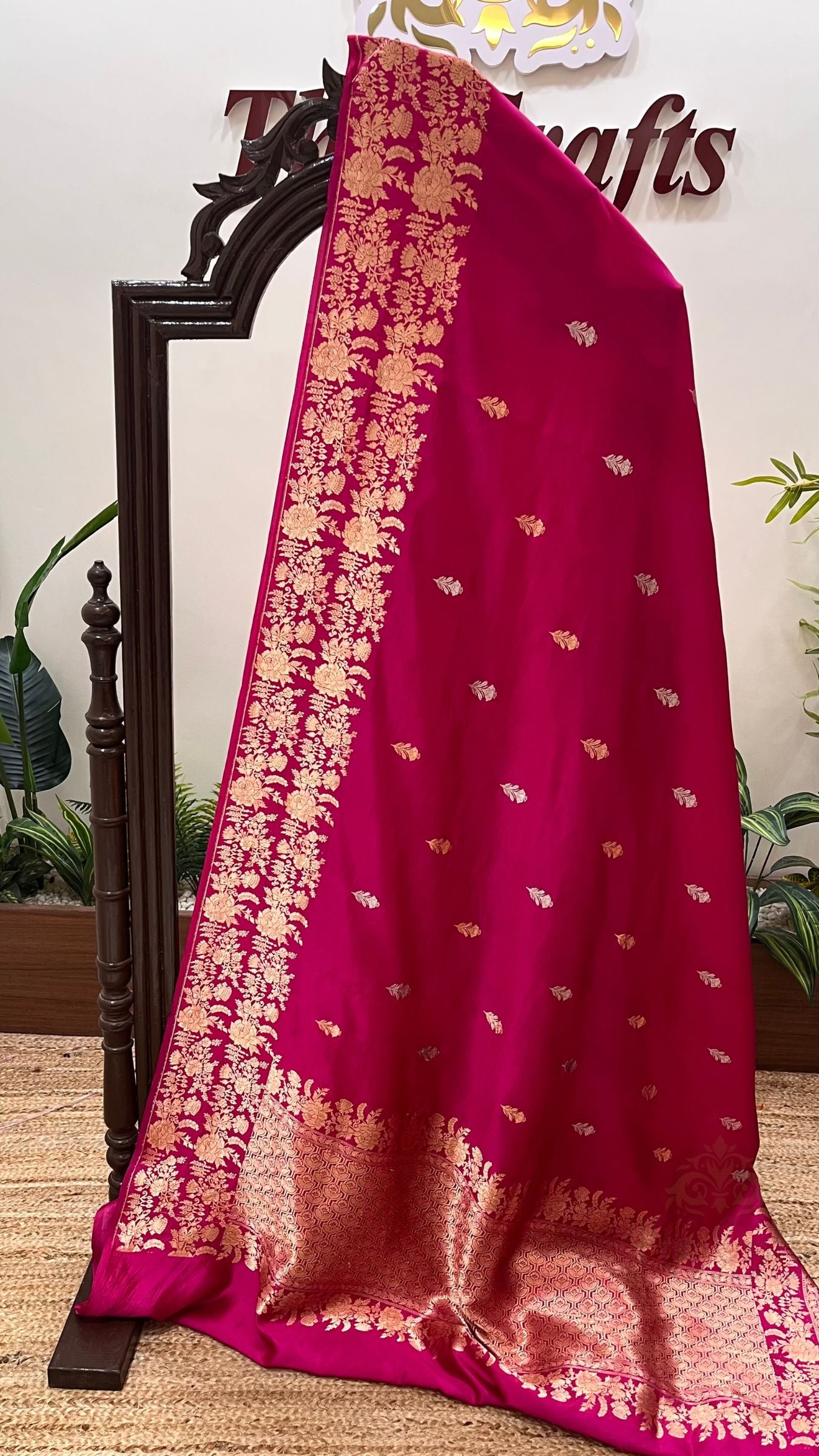 Pure Mango Silk Handloom Banarasi Saree