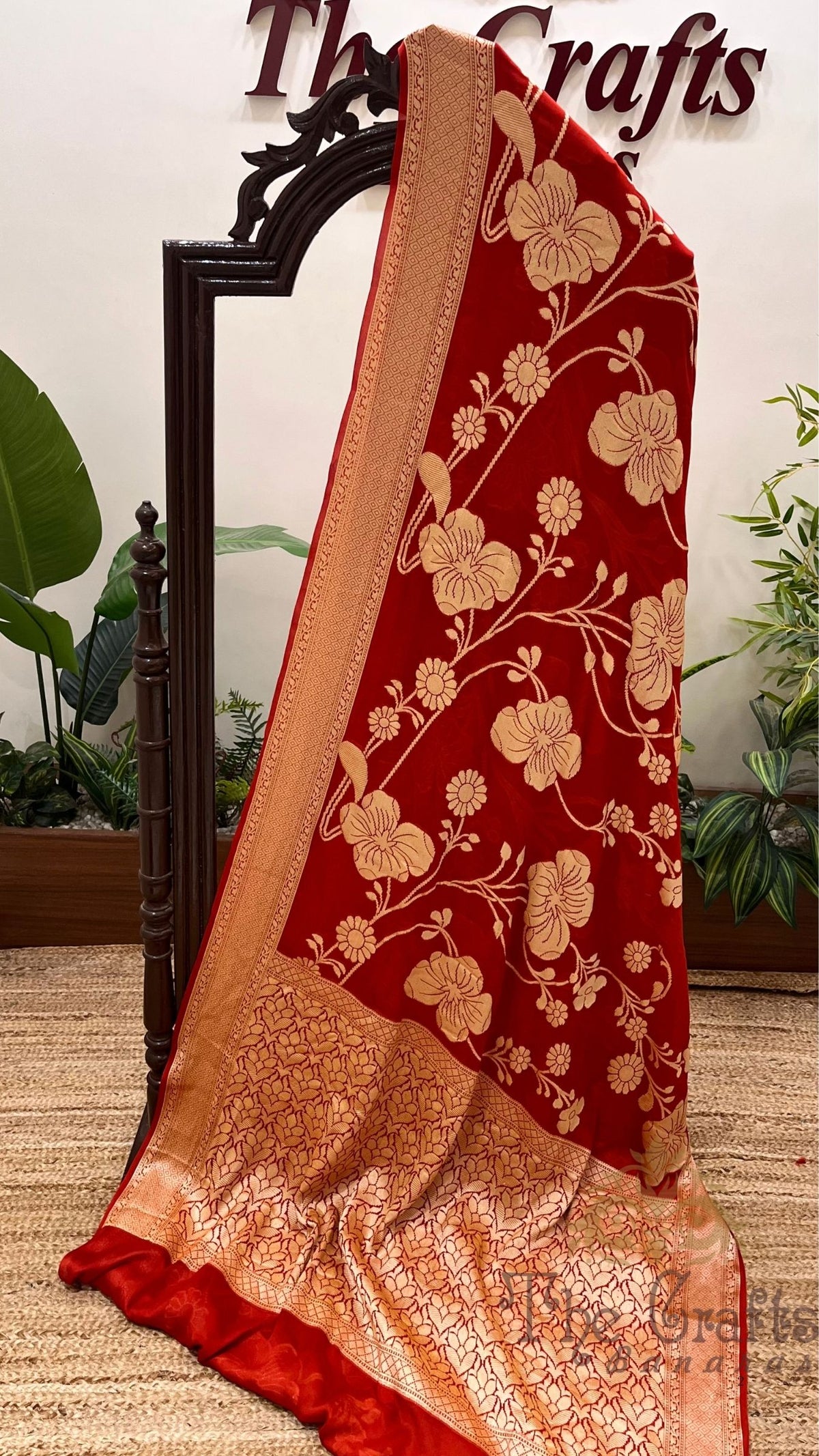 Pure Khaddi Chiffon Banarasi Saree