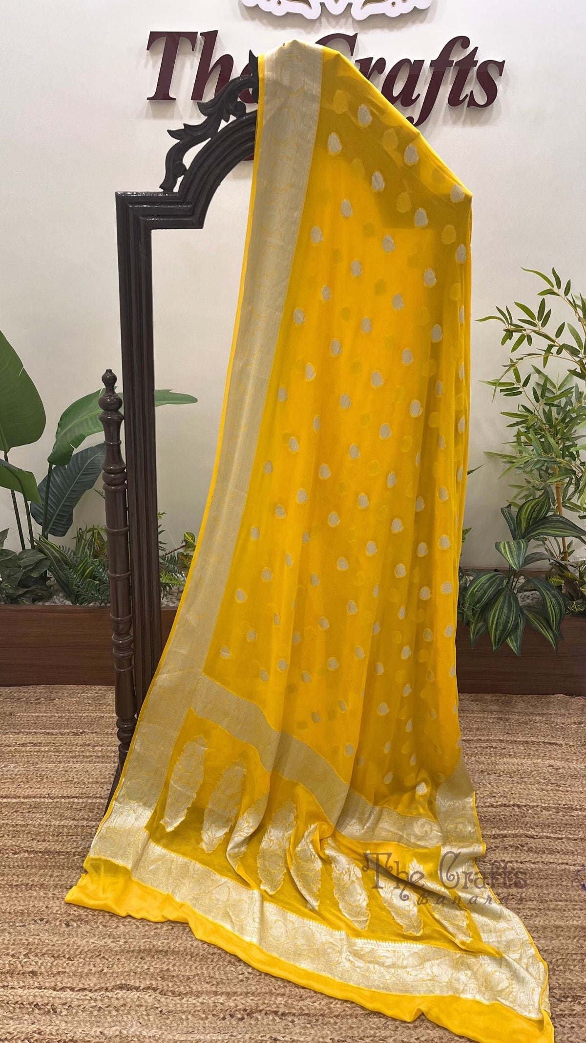 Pure Khaddi Chiffon Banarasi Saree
