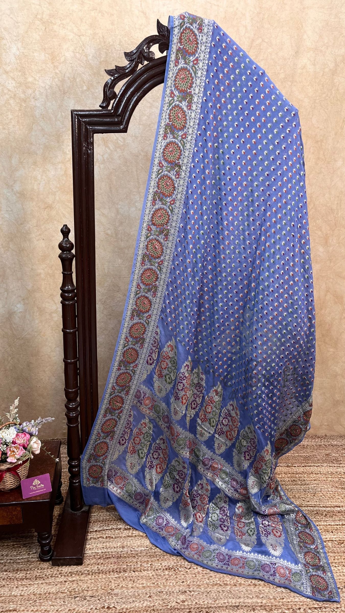 Pure Khaddi Chiffon Banarasi Saree