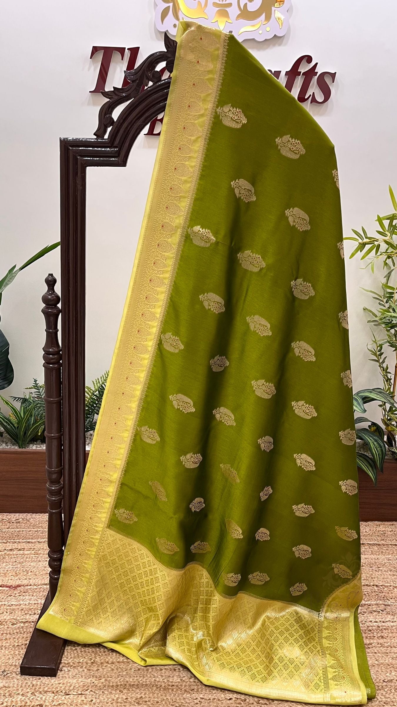 Pure Mango Silk Banarasi Saree