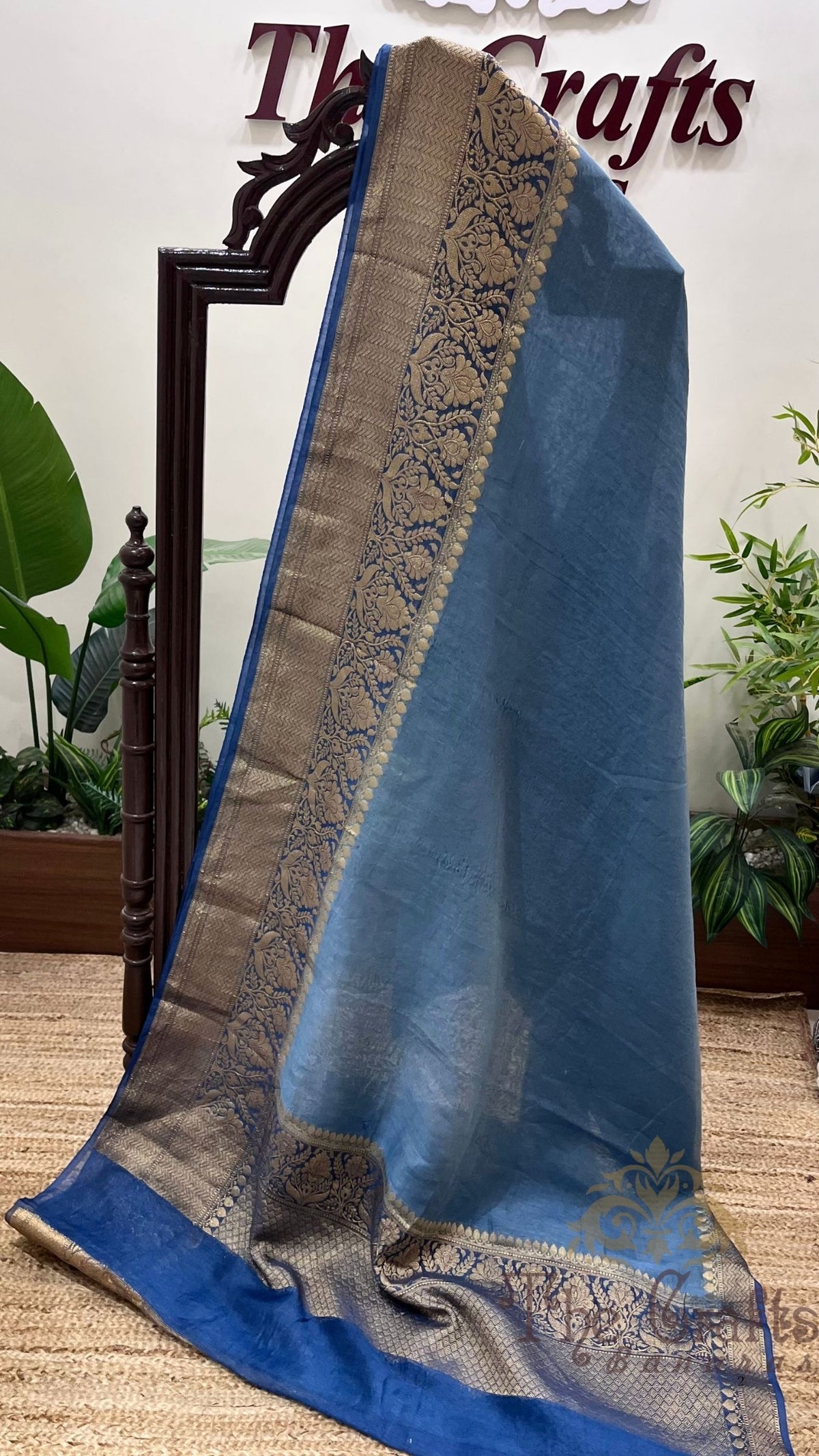 Pure Linen Banarasi Saree