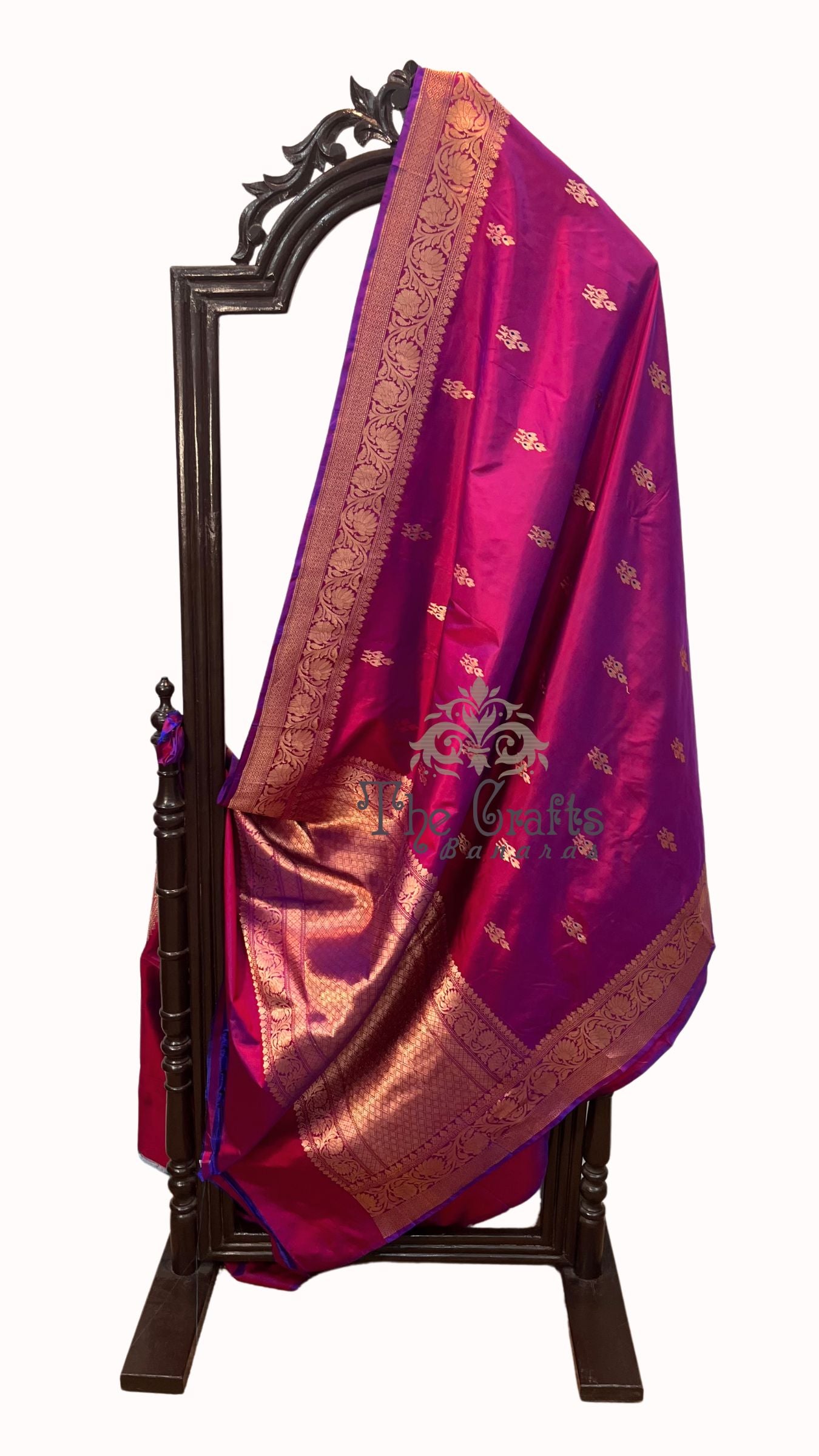 Pure Katan Silk Handloom Banarasi Saree - Kadhua Buti