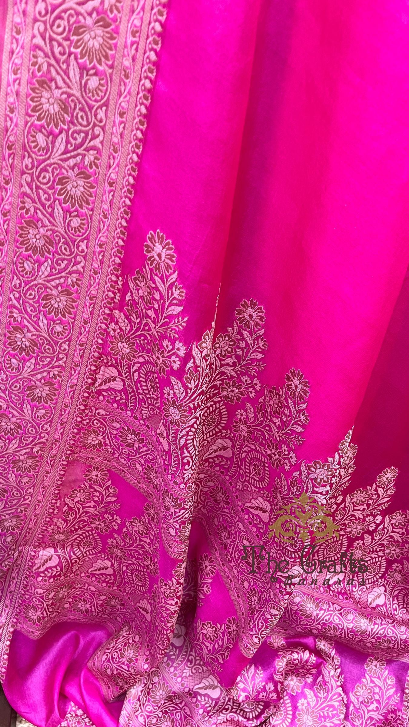 Pure Butter Crepe Banarasi Saree