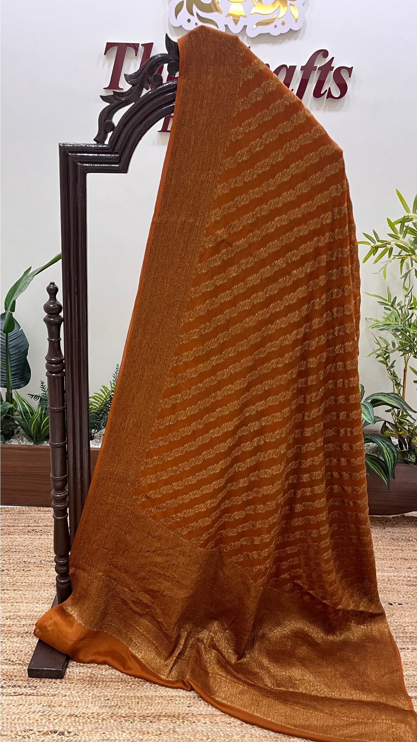 Pure Khaddi Chiffon Banarasi Saree