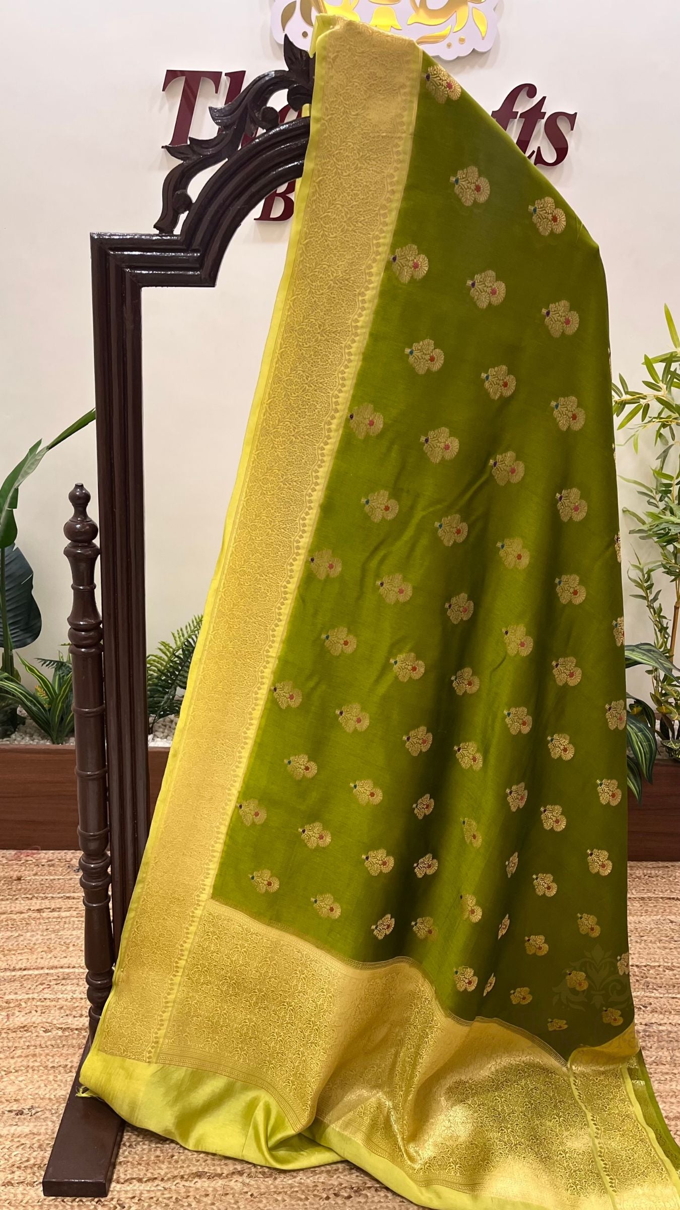 Pure Mango Silk Banarasi Saree