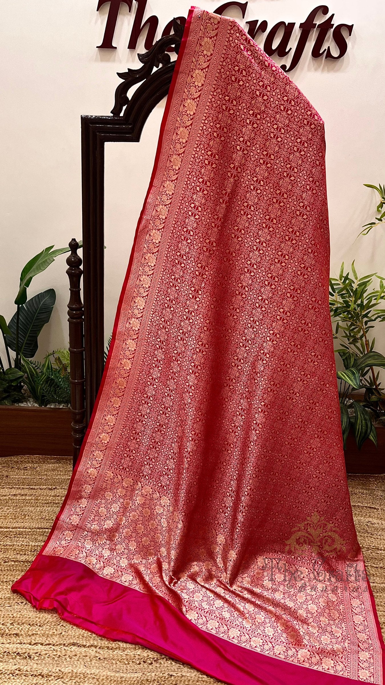 Pure Katan Silk Handloom Banarasi Saree - Tanchui Brocade