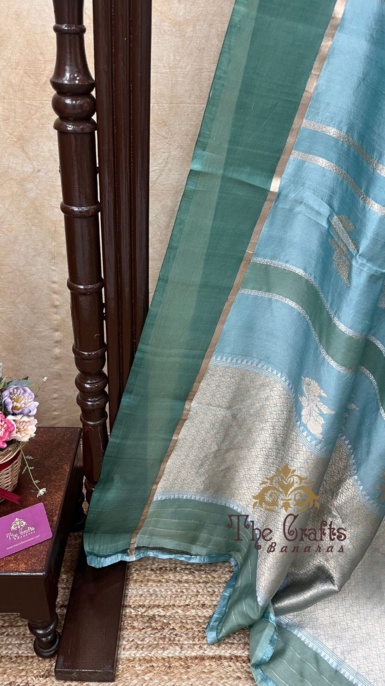 Pure  Mango Silk Handloom Banarasi Saree