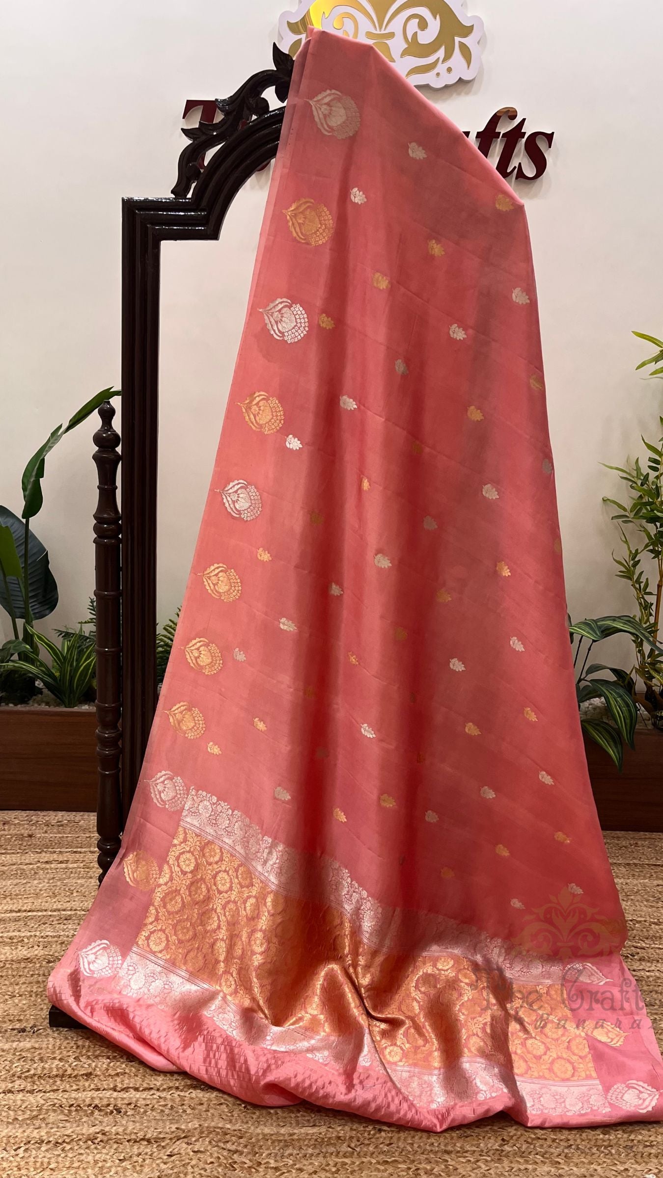 Pure Mango Silk Handloom Banarasi Saree