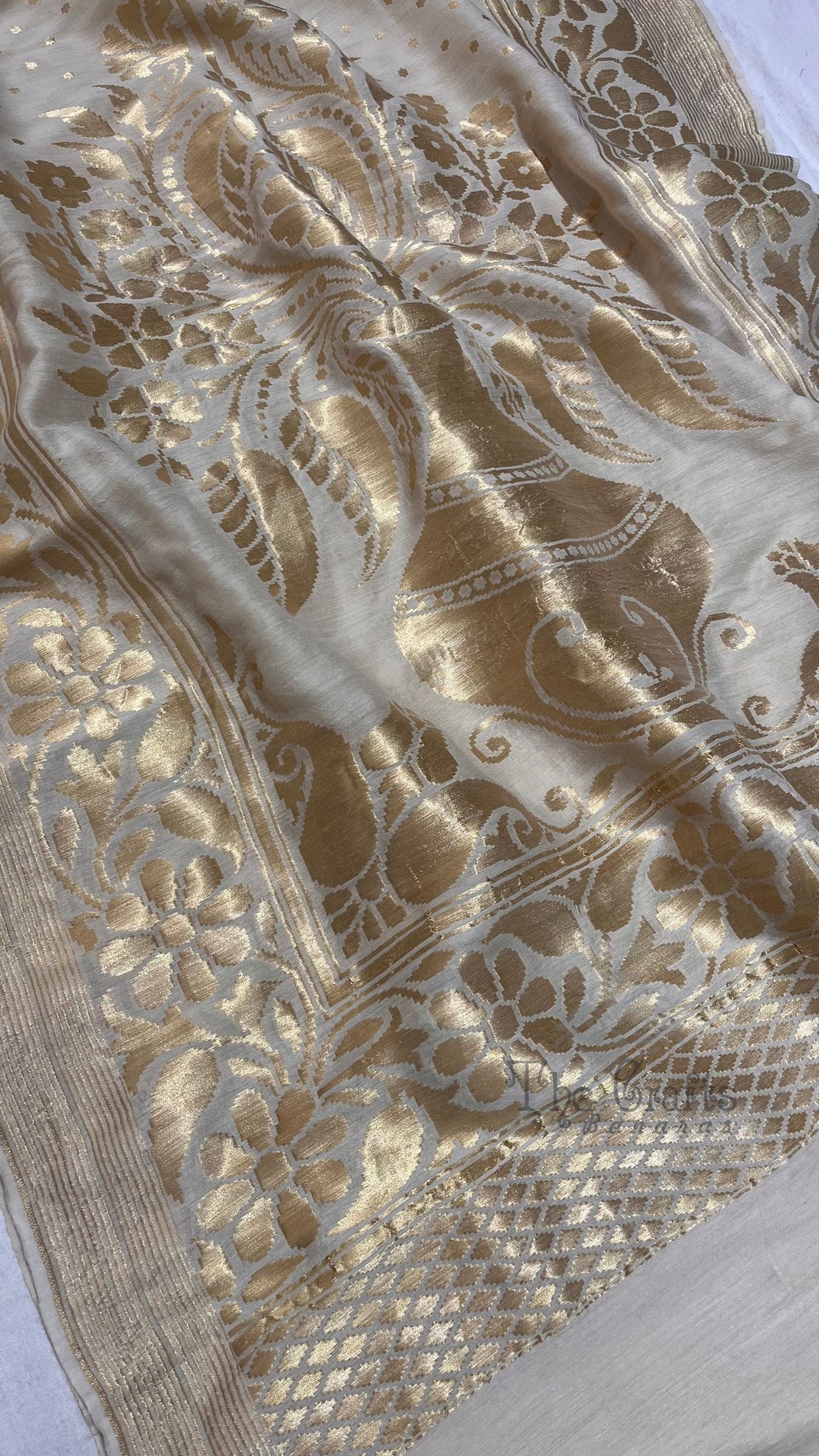 Pure Moonga Silk Banarasi Handloom Dupatta