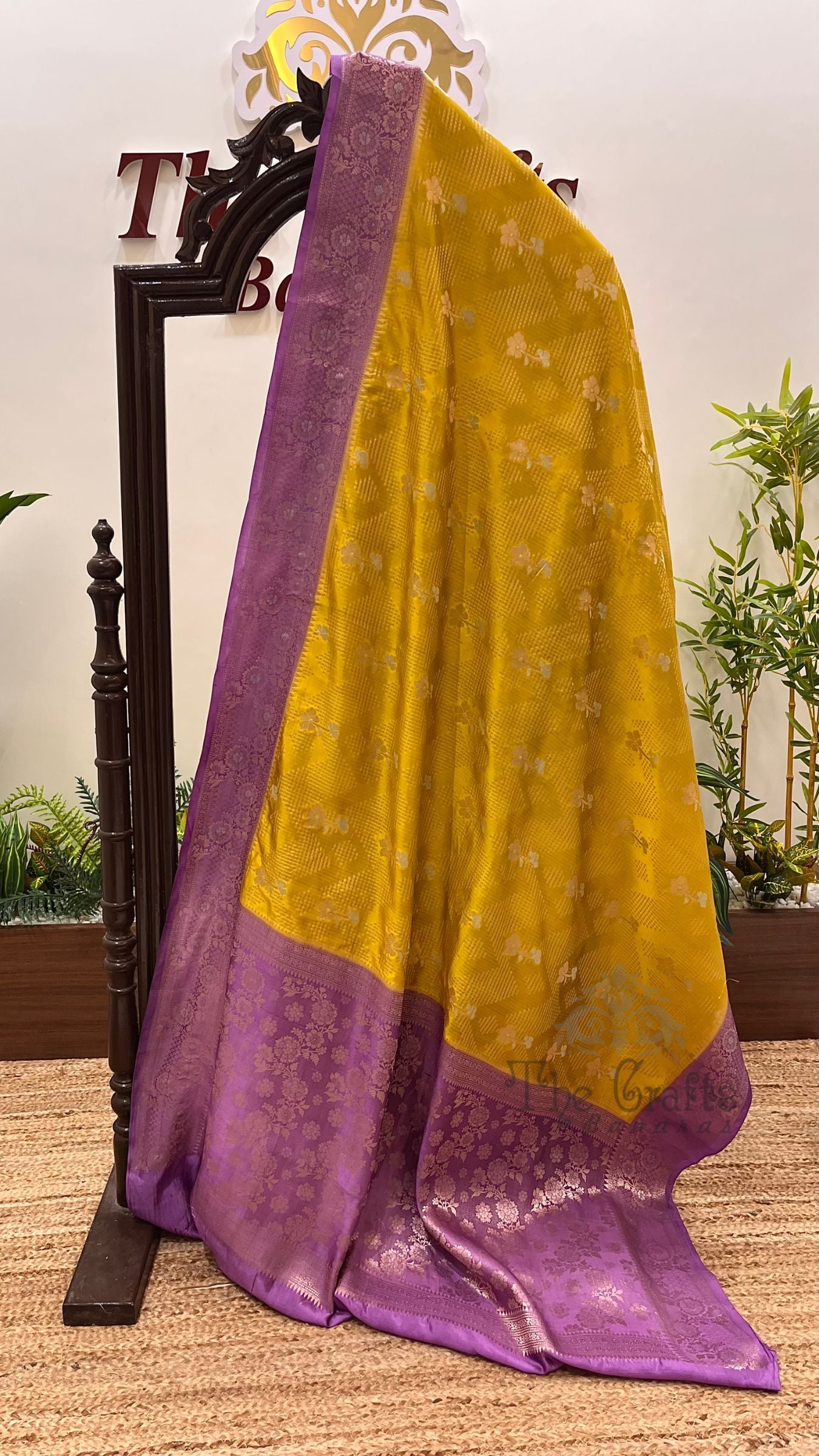 Pure Mango Silk Banarasi Saree