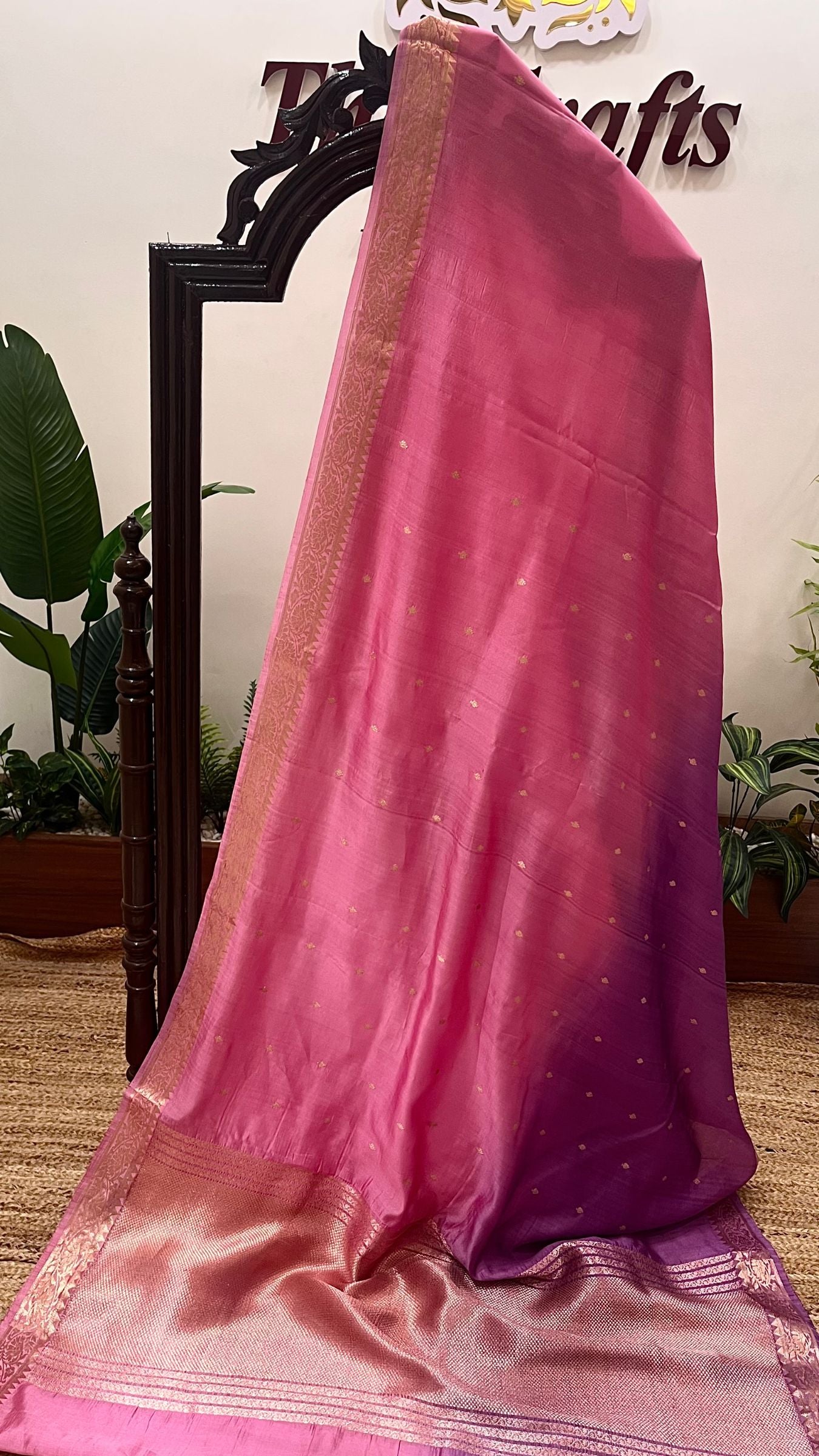 Pure Mango Silk Handloom Banarasi Saree