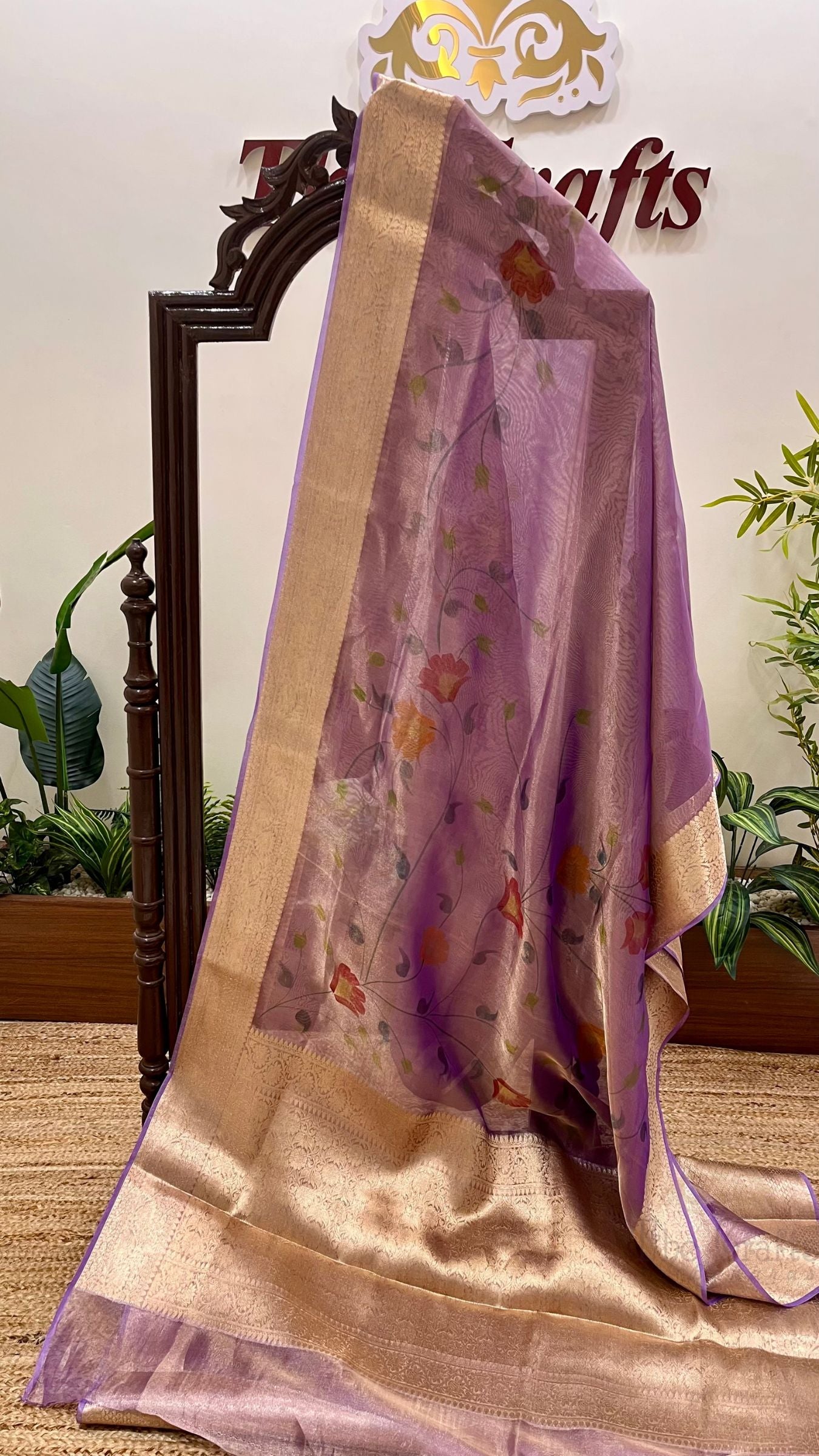 Pure Kora Tissue Silk Banarasi Saree