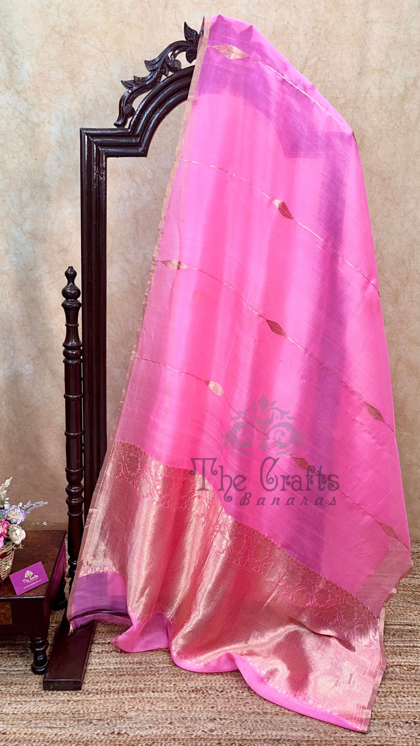 Pure Kora Silk Handloom Banarasi Saree