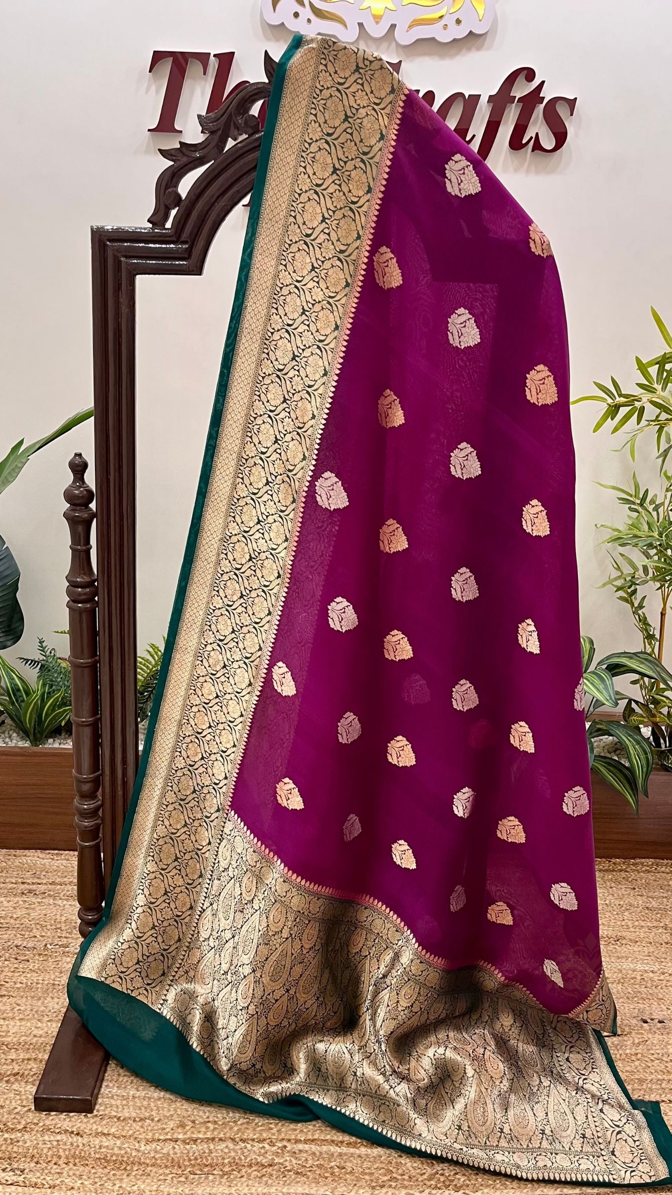Pure Mango Silk Handloom Banarasi Saree