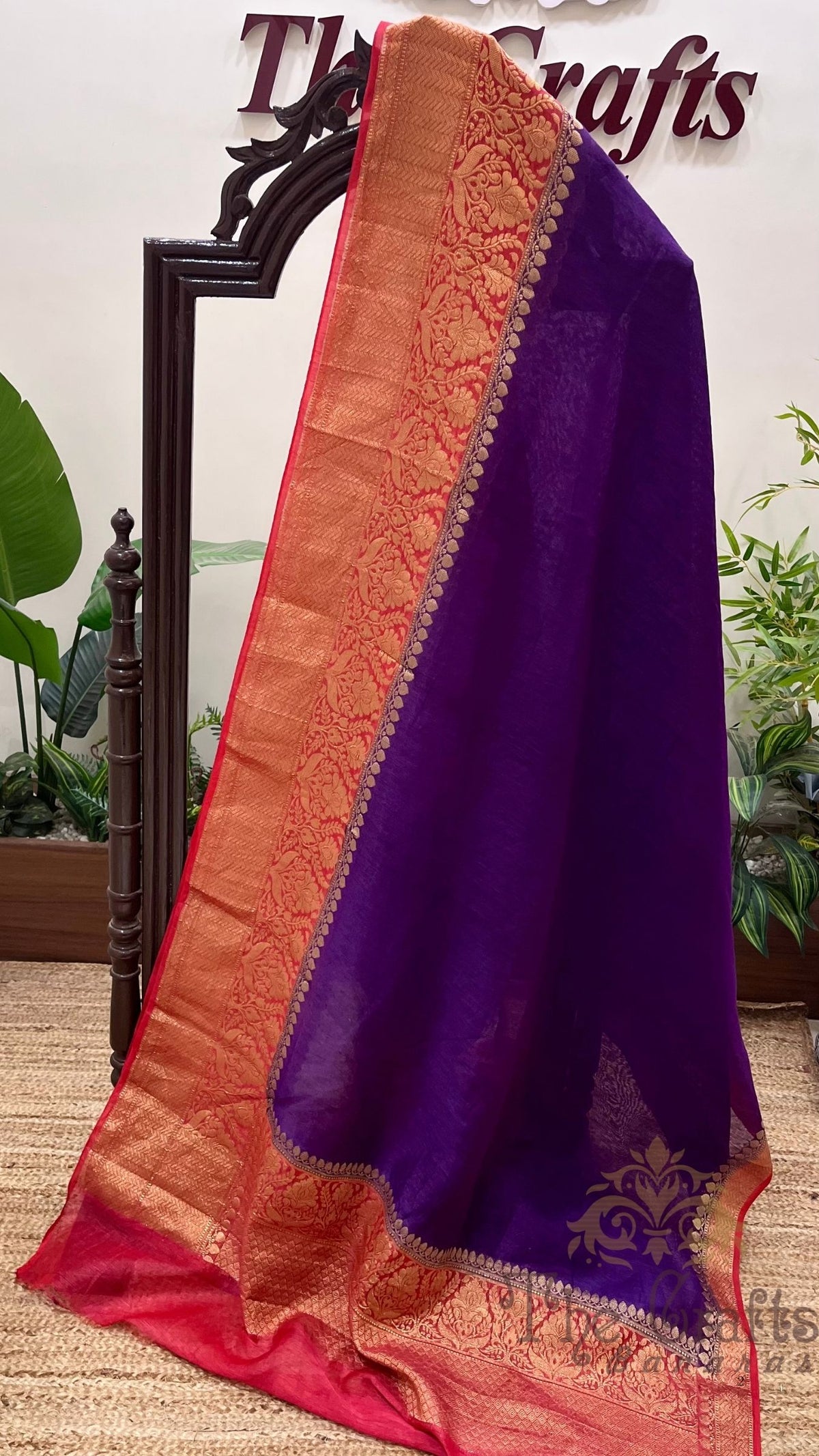 Pure Linen Banarasi Saree