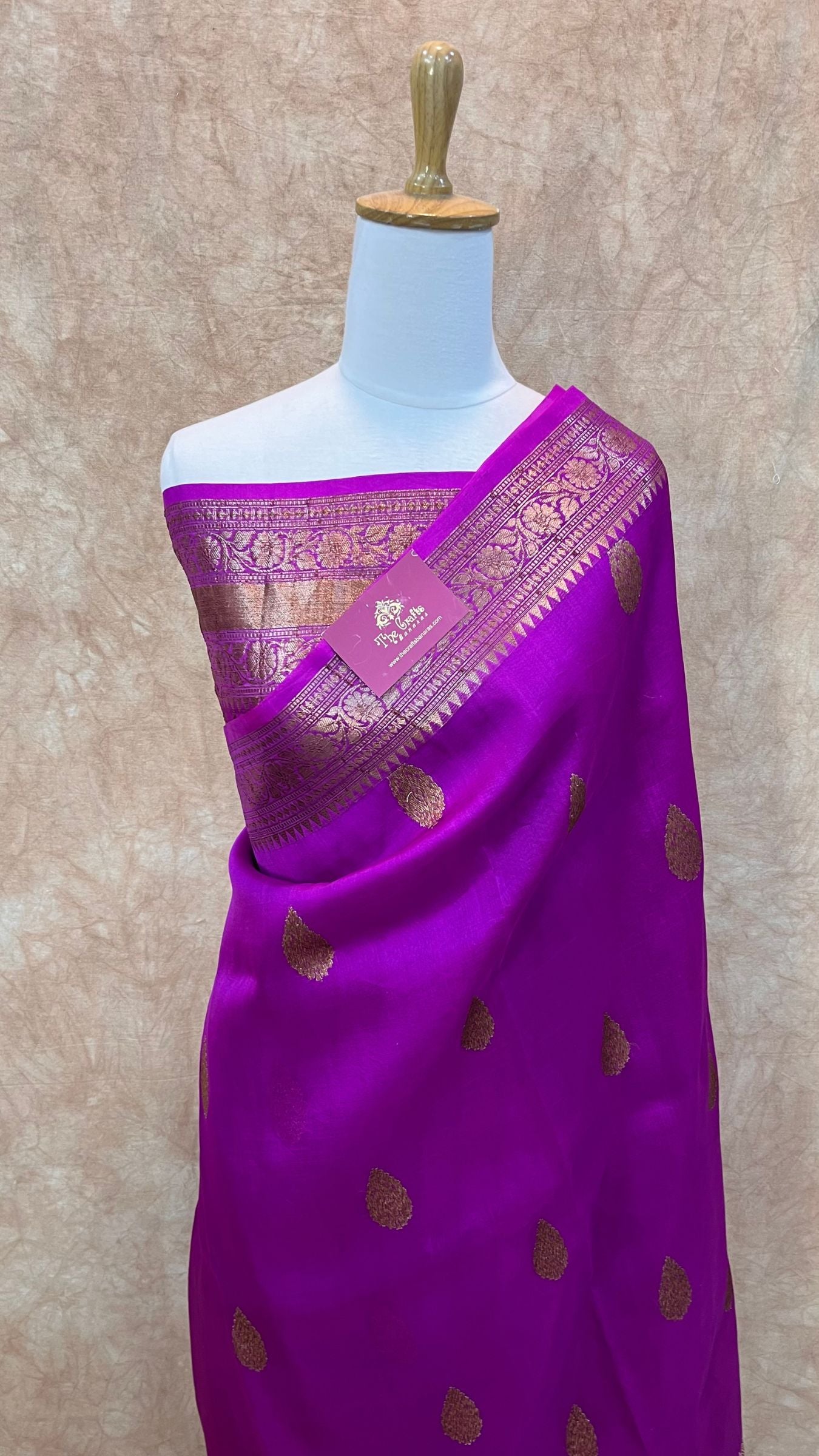 Pure Kora Silk Handloom Banarasi Saree