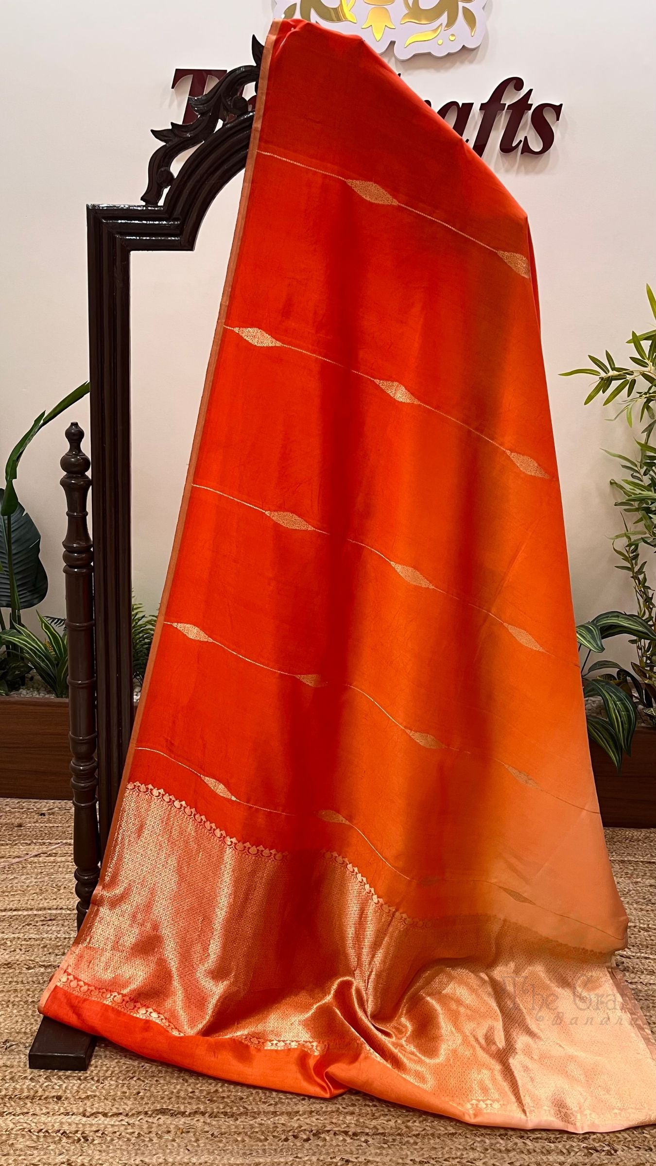 Pure Mango Silk Handloom Banarasi Saree