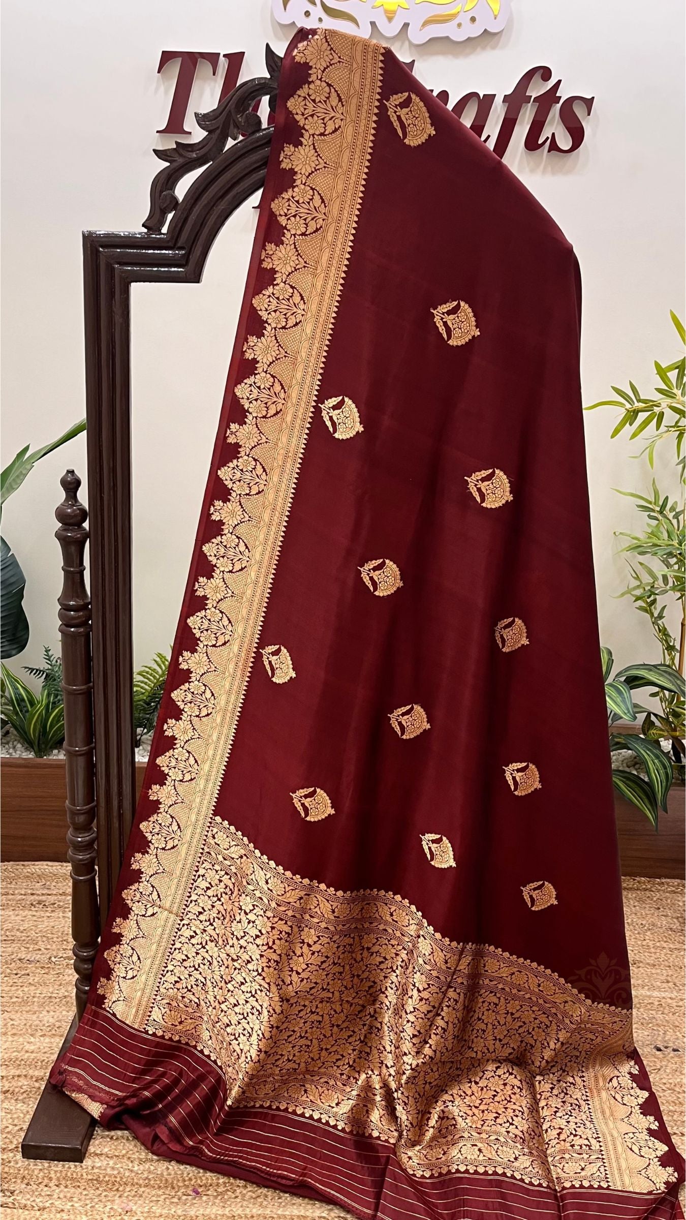 Pure Mango Silk Handloom Banarasi Saree